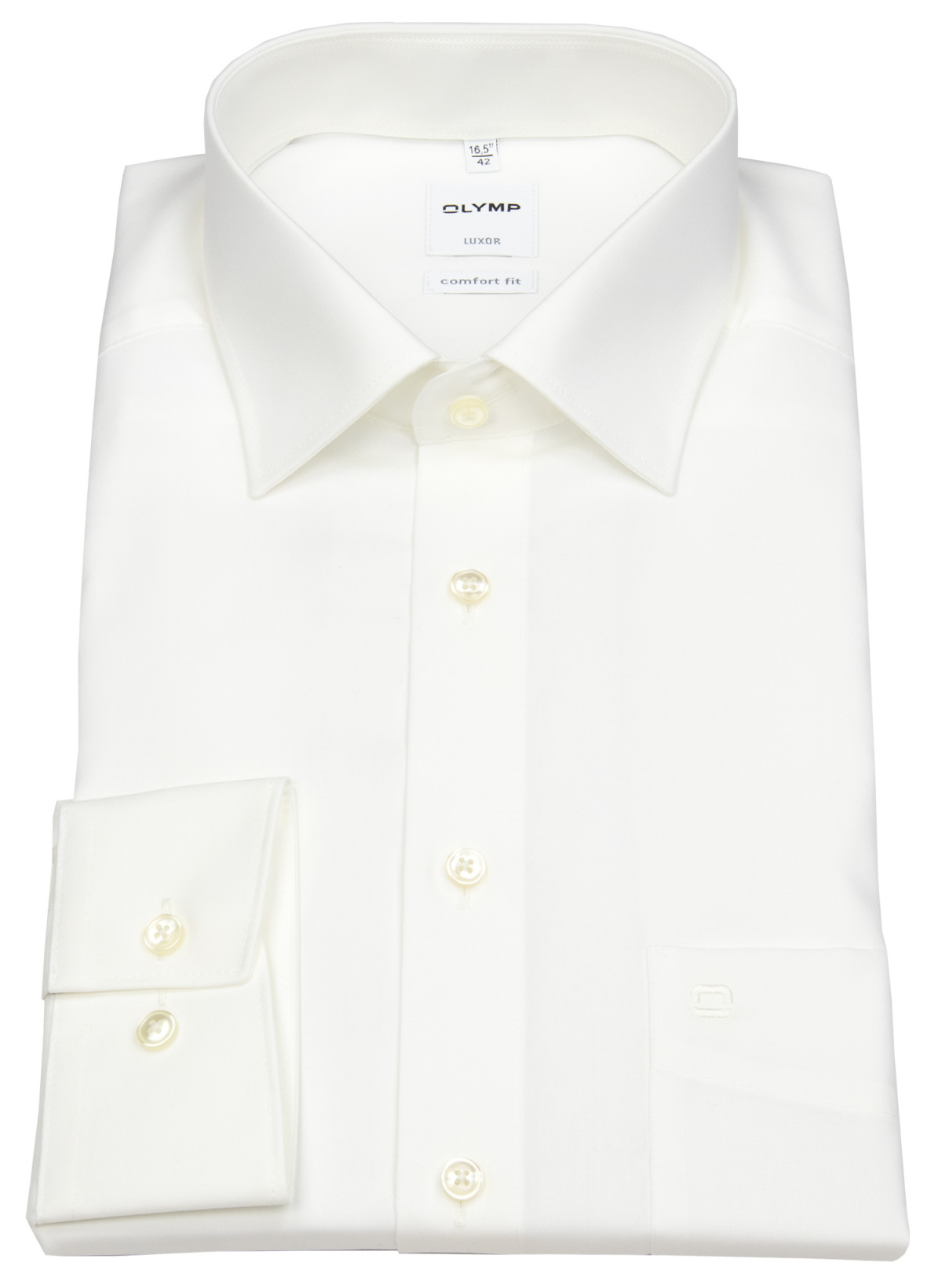 OLYMP Hemd - Comfort Fit - New Kent Kragen - helles beige