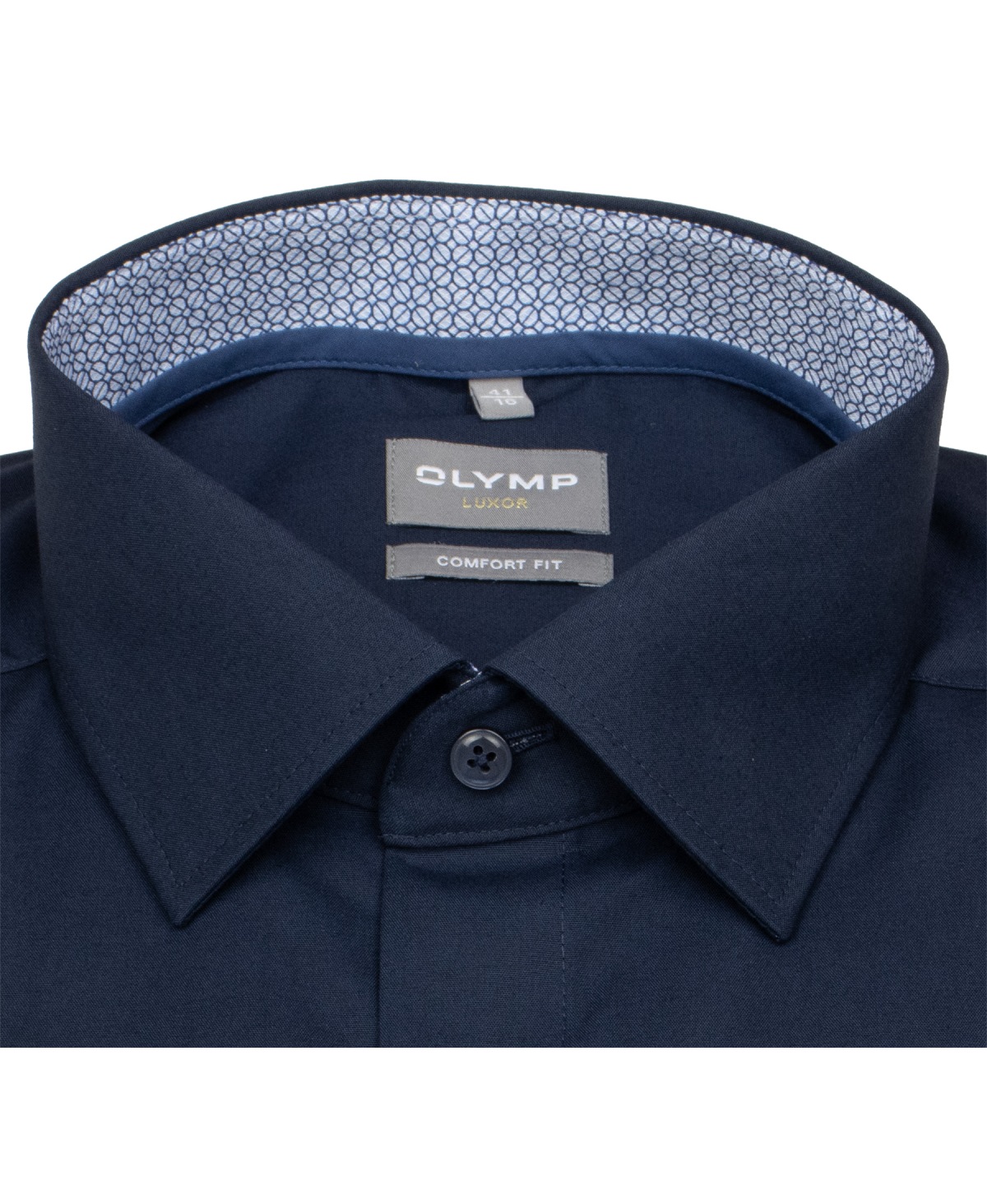 OLYMP Hemd - Comfort Fit - New Kent Kragen - Patch - dunkelblau