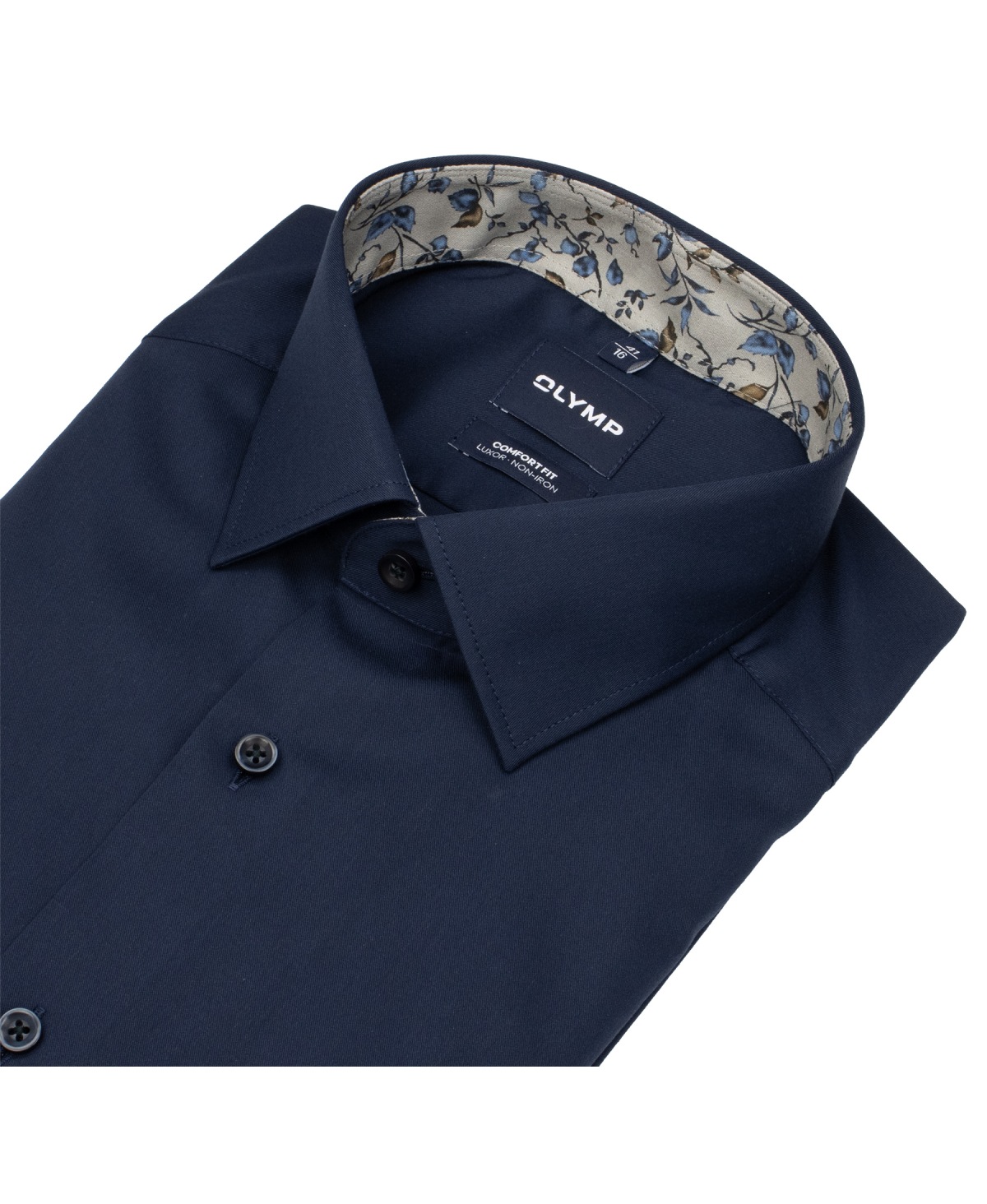 OLYMP Hemd - Comfort Fit - New Kent Kragen - Patch - dunkelblau