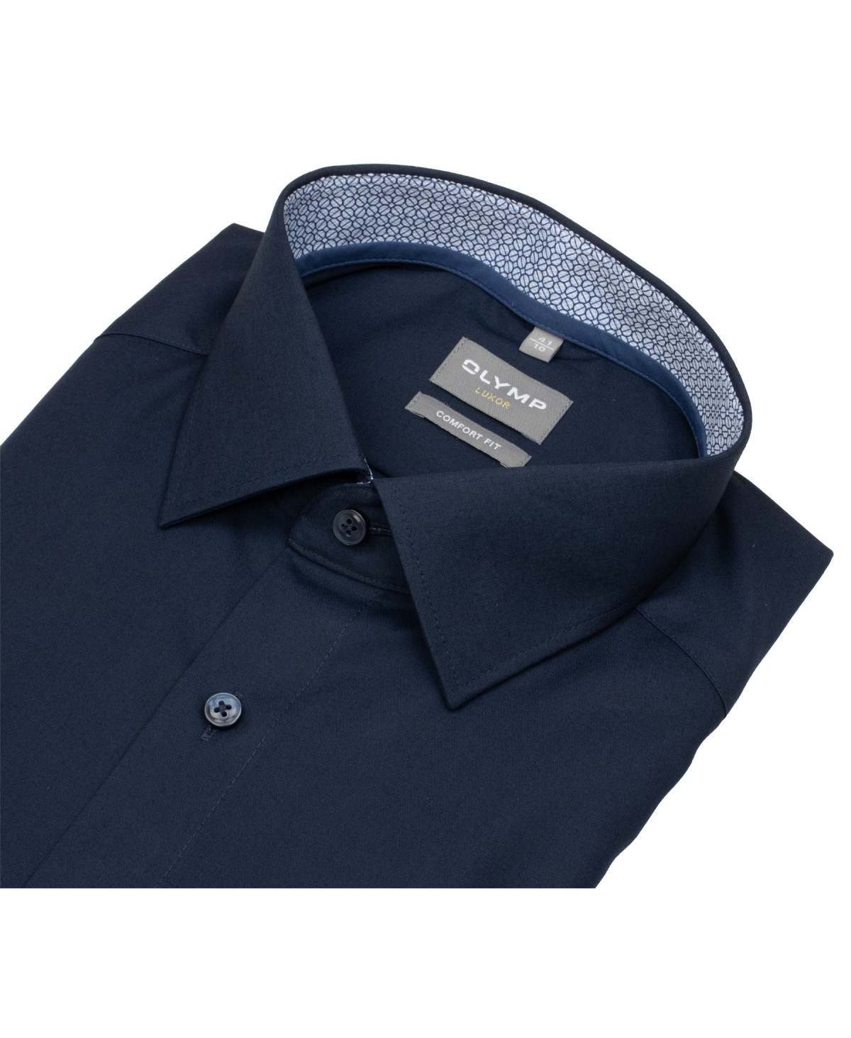 OLYMP Hemd - Comfort Fit - New Kent Kragen - Patch - dunkelblau