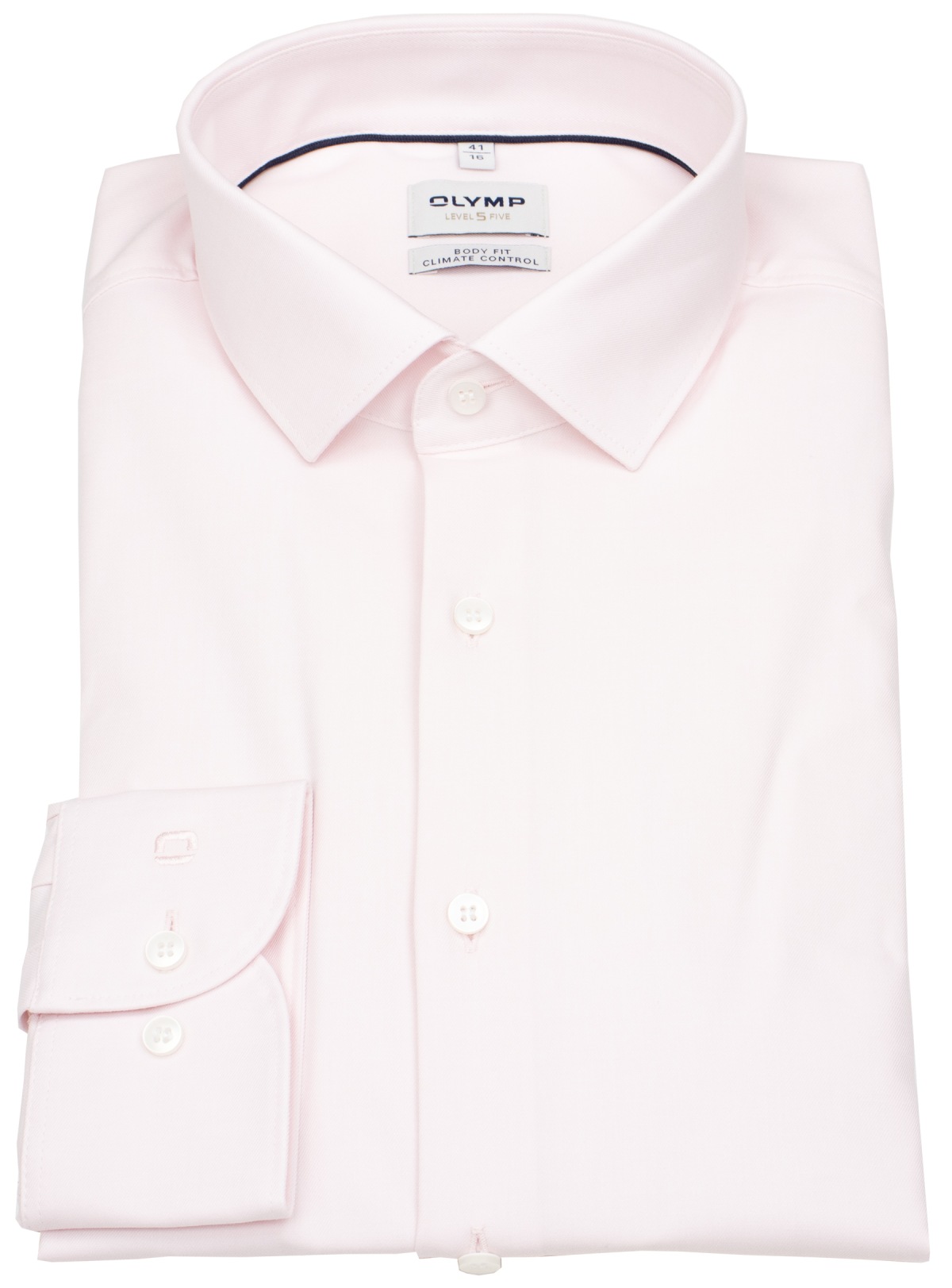 OLYMP Hemd - Level 5 Body Fit - 24/7 Climate Control Shirt - rosé