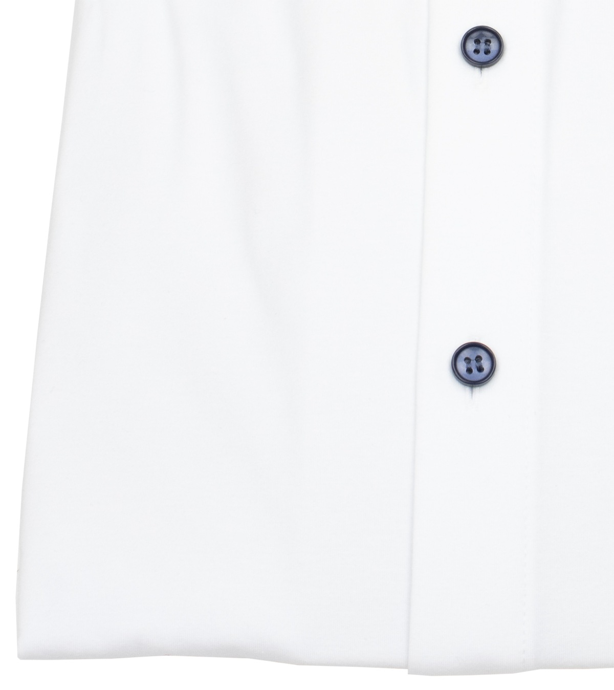 OLYMP Hemd - Level 5 Body Fit - 24/7 Flex Jersey - Kontrastknöpfe - weiß