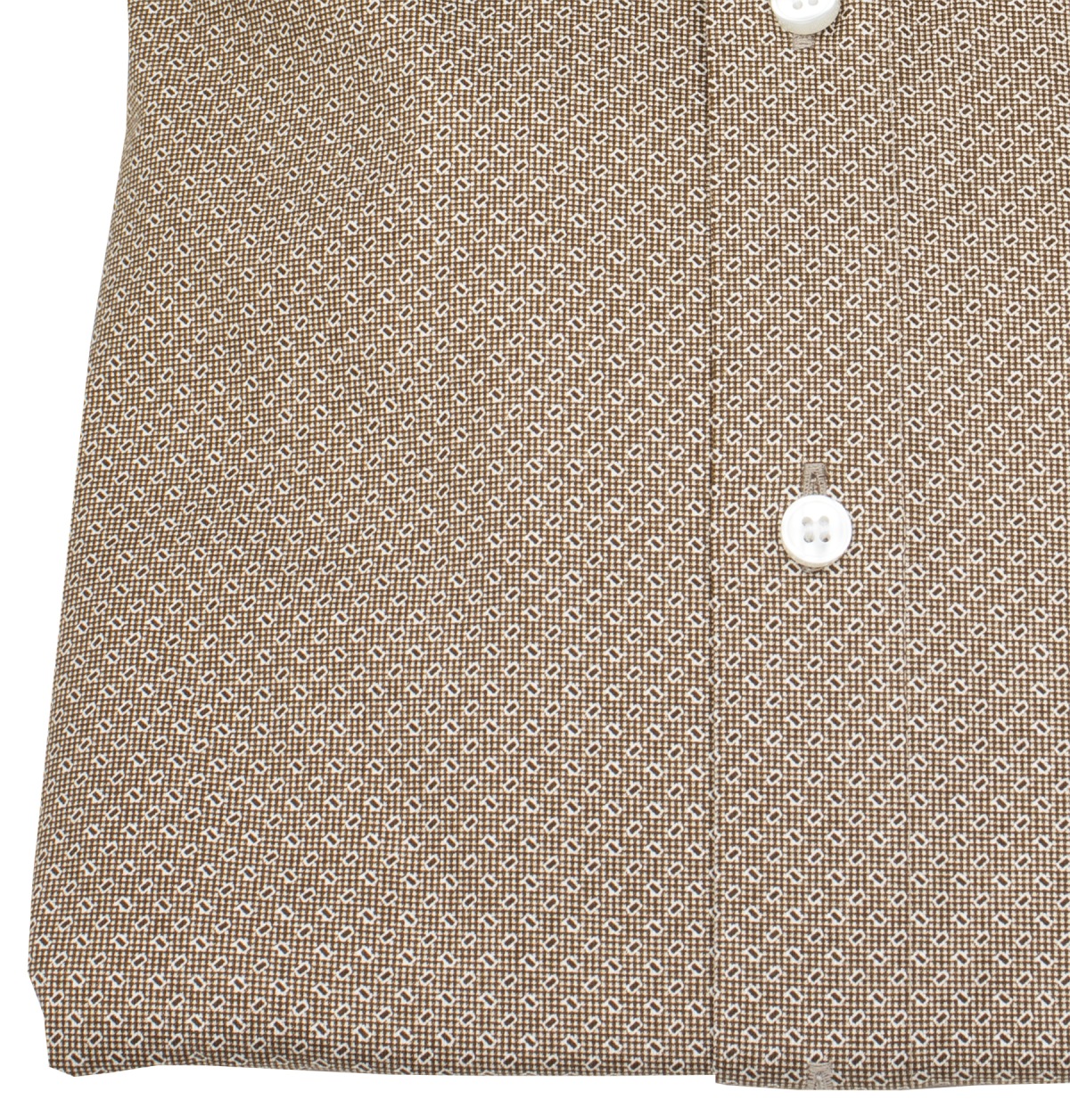 OLYMP Hemd - Level 5 Body Fit - 24/7 Flex Jersey - Print - braun
