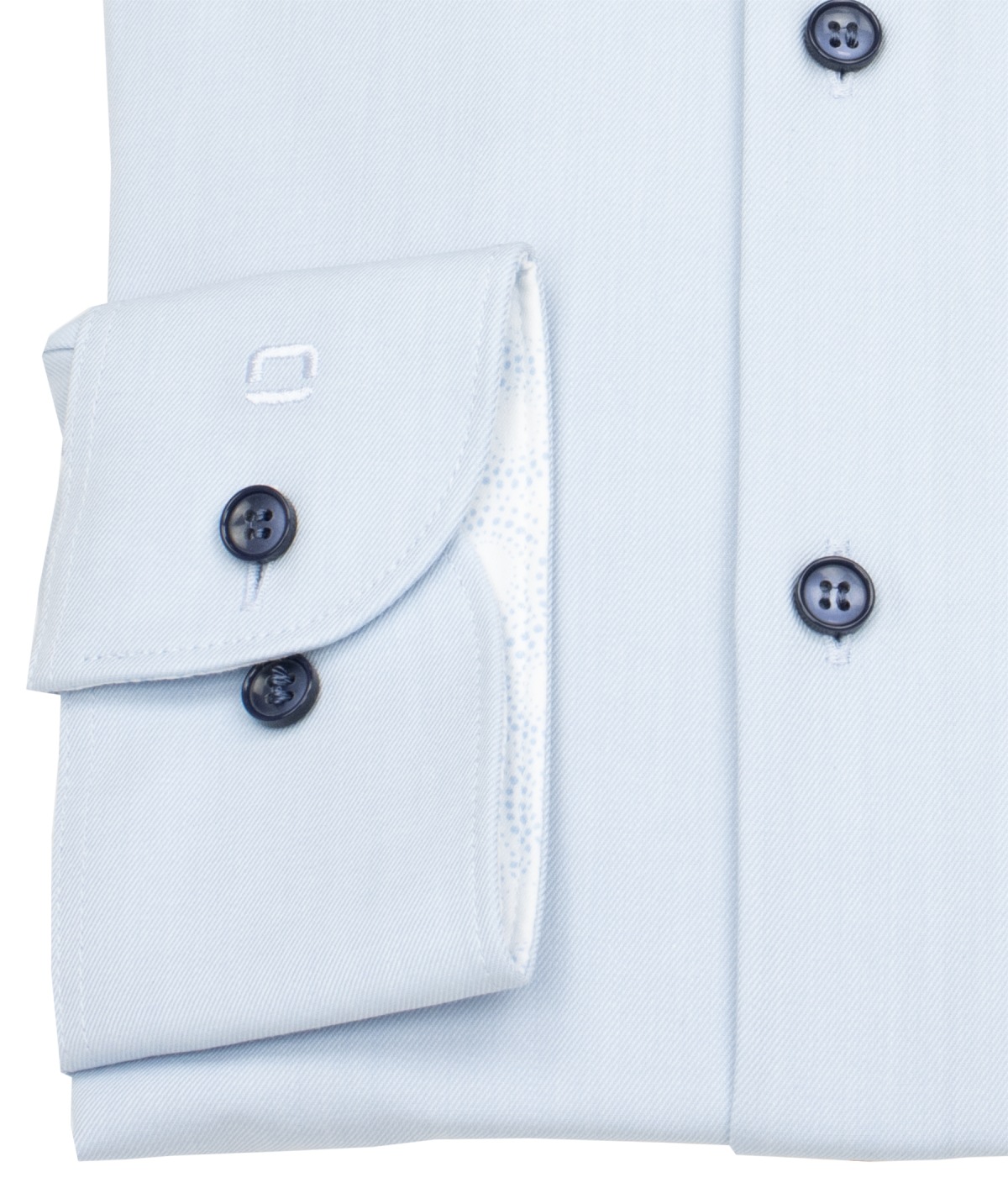 OLYMP Hemd - Level 5 Body Fit - Climate Control - Kontrastknöpfe - hellblau