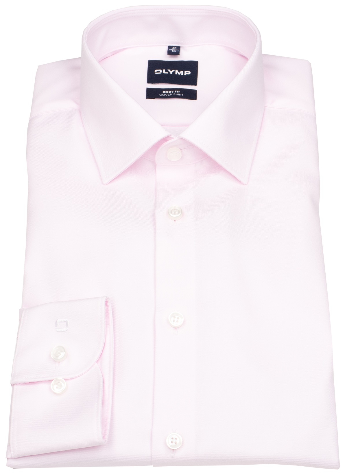 OLYMP Hemd - Level 5 Body Fit - Cover Shirt - extra blickdicht - rosé