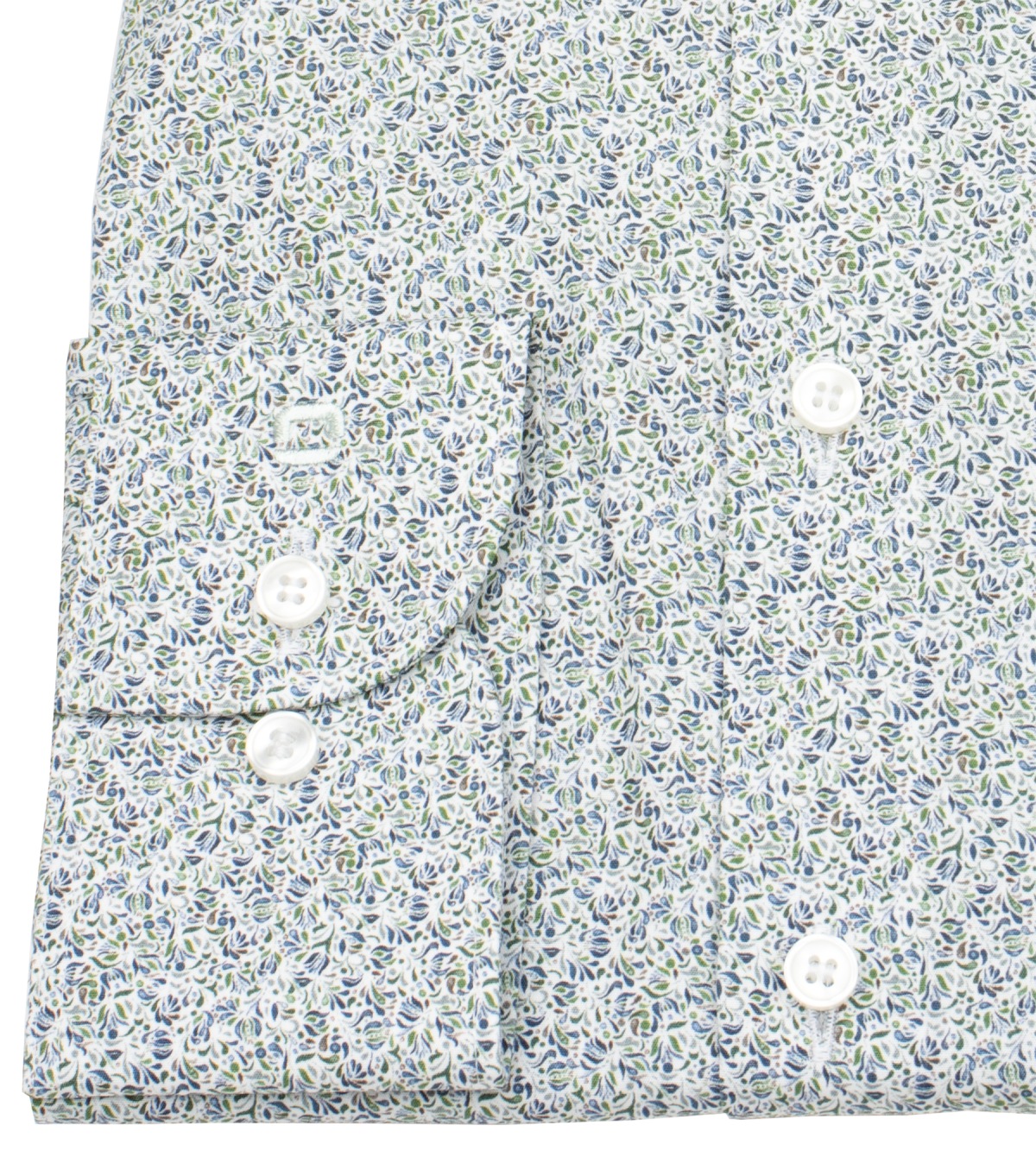 OLYMP Hemd - Level 5 Body Fit - florales Muster - extra langer 69cm Arm