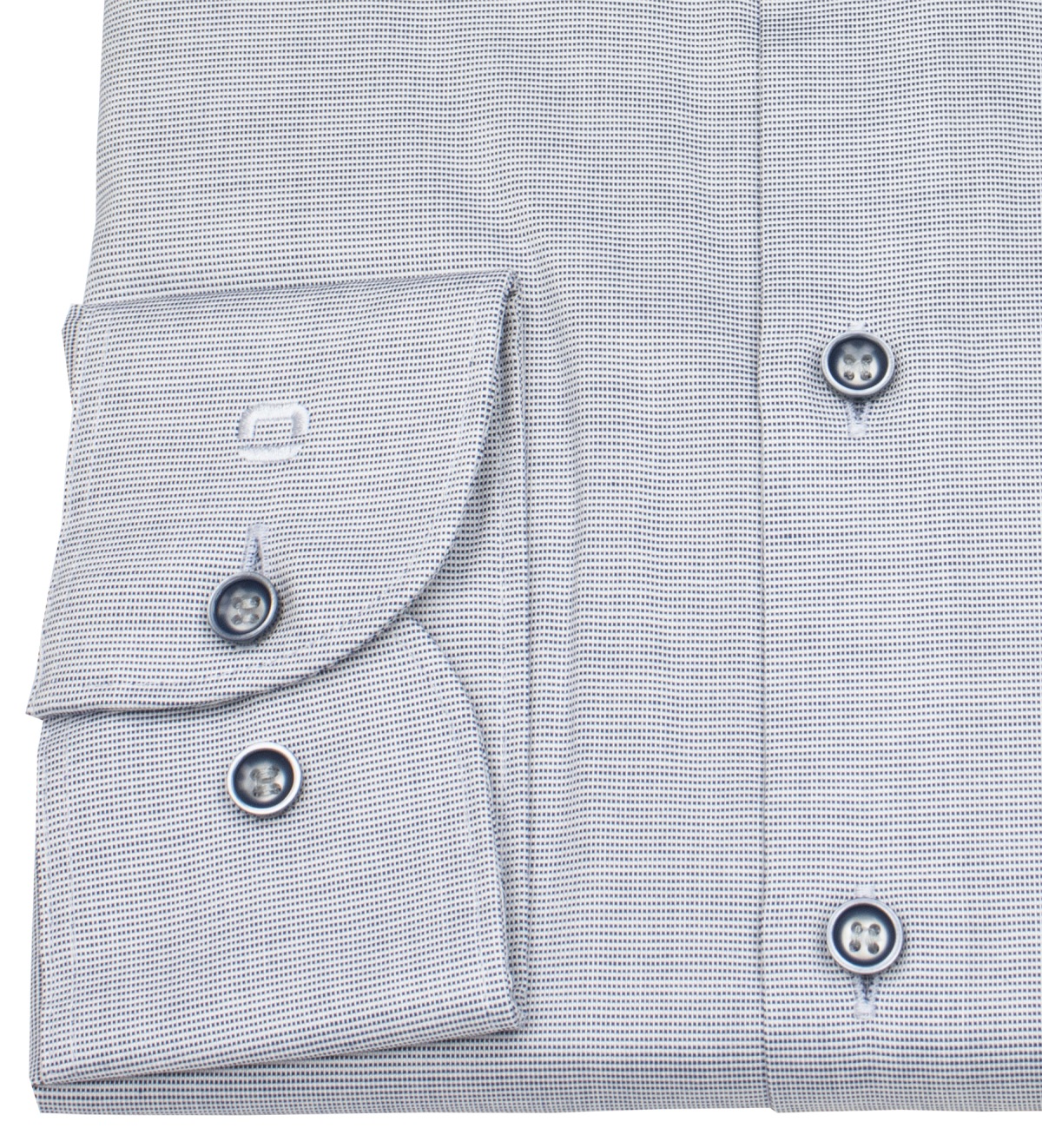 OLYMP Hemd - Level 5 Body Fit - Print - dunkelblau / weiß