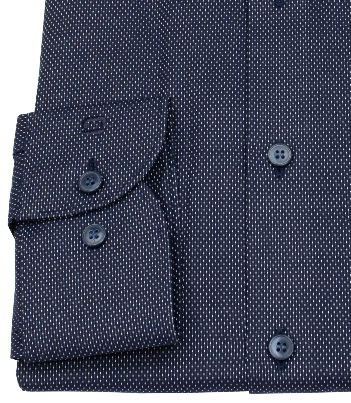 OLYMP Hemd - Level 5 Body Fit - Print - dunkelblau / weiß