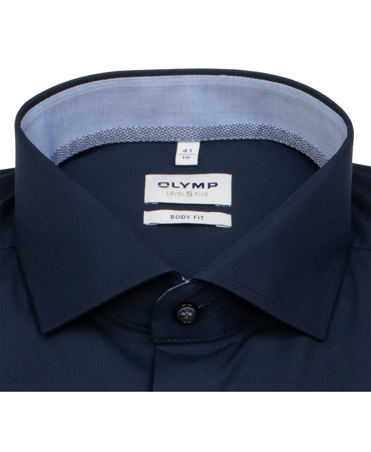 OLYMP Hemd - Level 5 Body Fit - Royal Kentkragen - dunkelblau