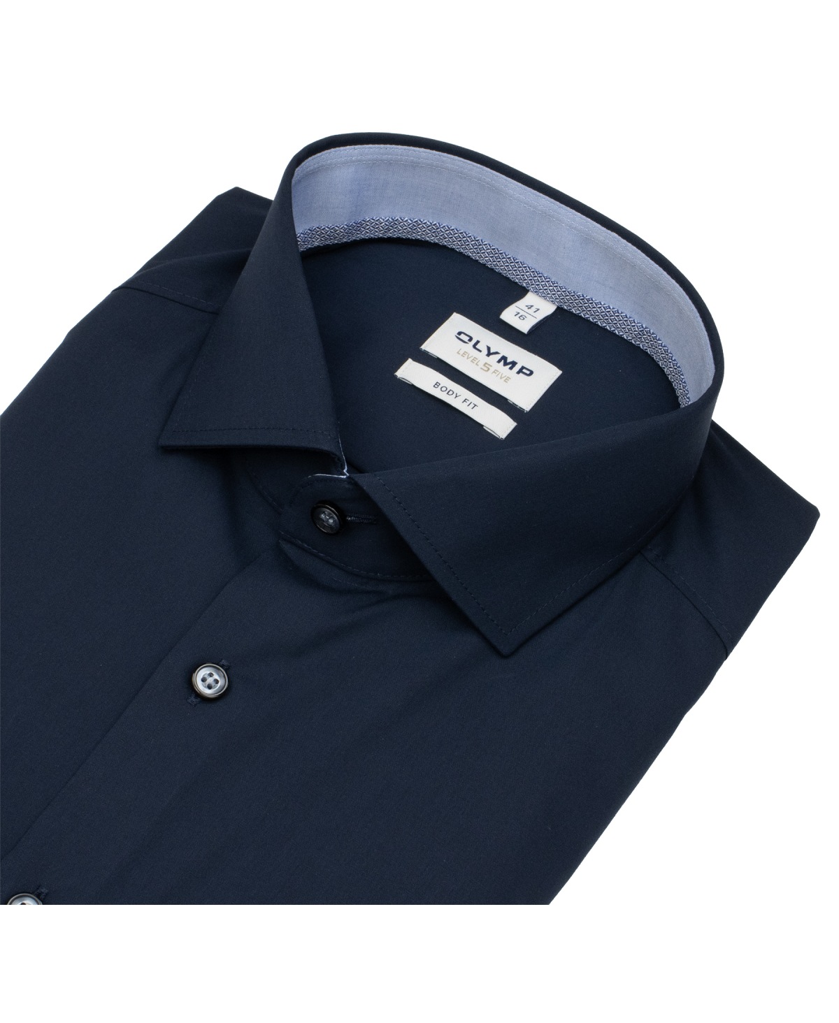 OLYMP Hemd - Level 5 Body Fit - Royal Kentkragen - dunkelblau