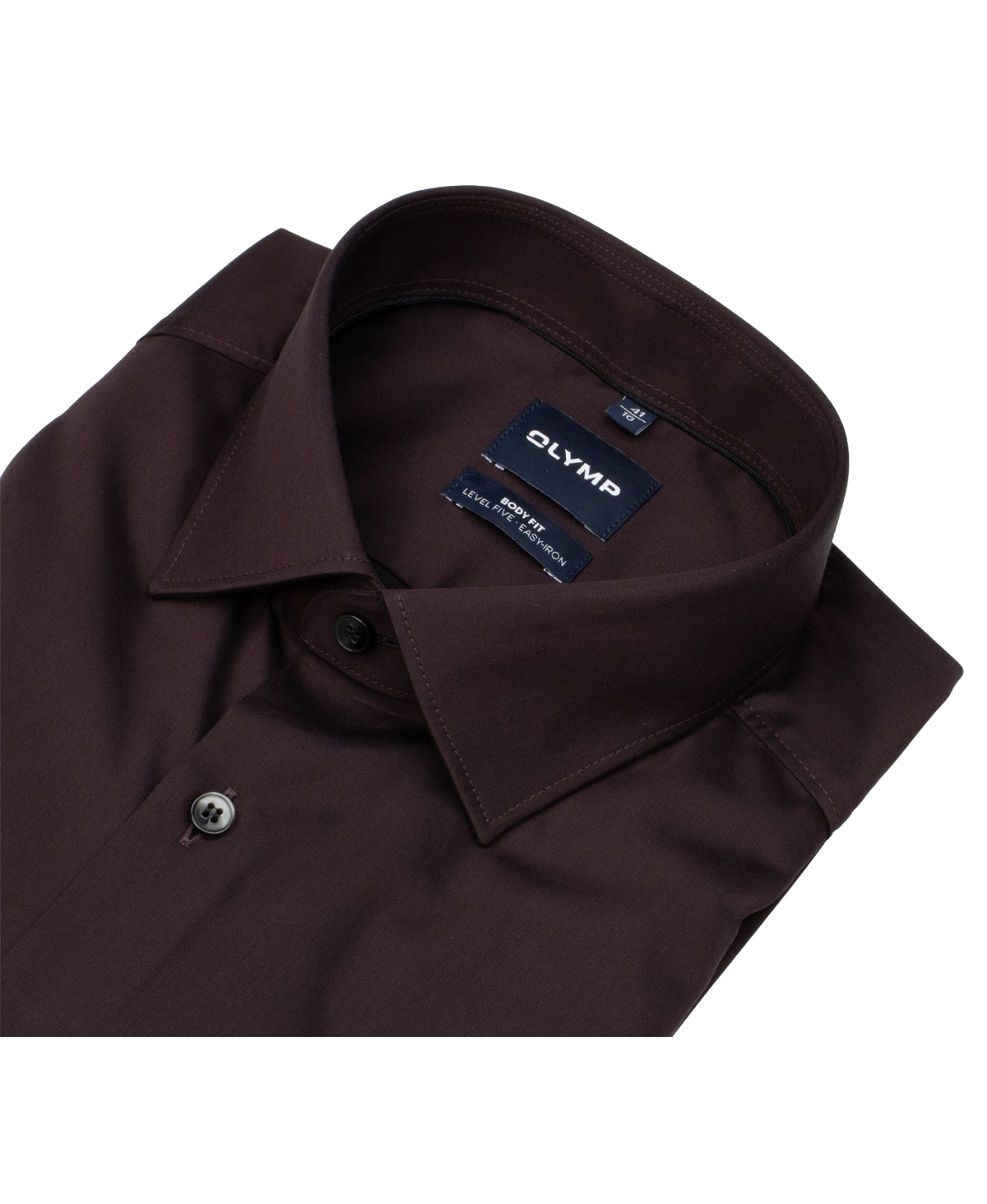 OLYMP Hemd - Level Five Body Fit - Chambray - dunkelrot