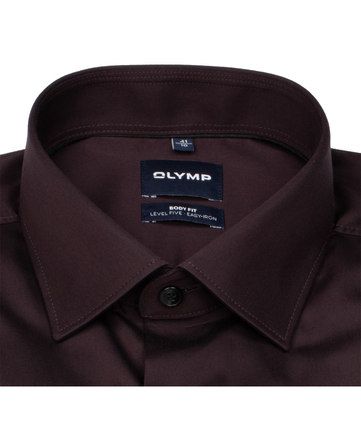 OLYMP Hemd - Level Five Body Fit - Chambray - dunkelrot