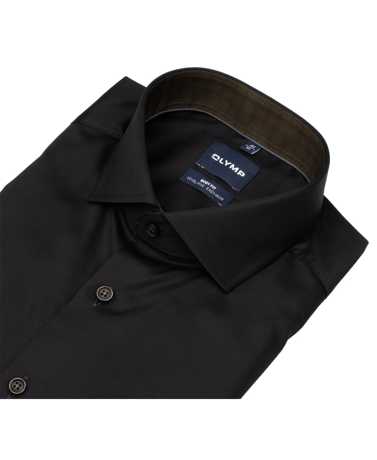 OLYMP Hemd - Level Five Body Fit - Chambray - schwarz