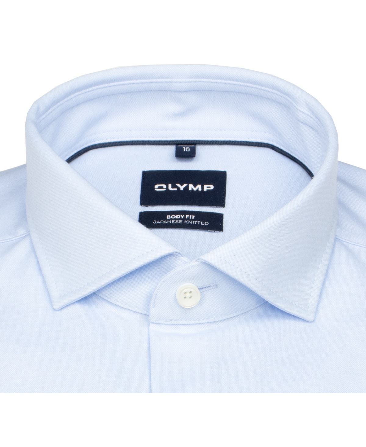 OLYMP Hemd - Level Five Body Fit - Japanese Knitted - hellblau