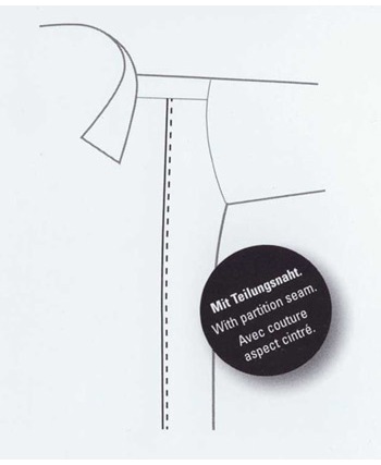 OLYMP Hemd - Level Five Body Fit - Kentkragen - mit Teilungsnähten - weiß