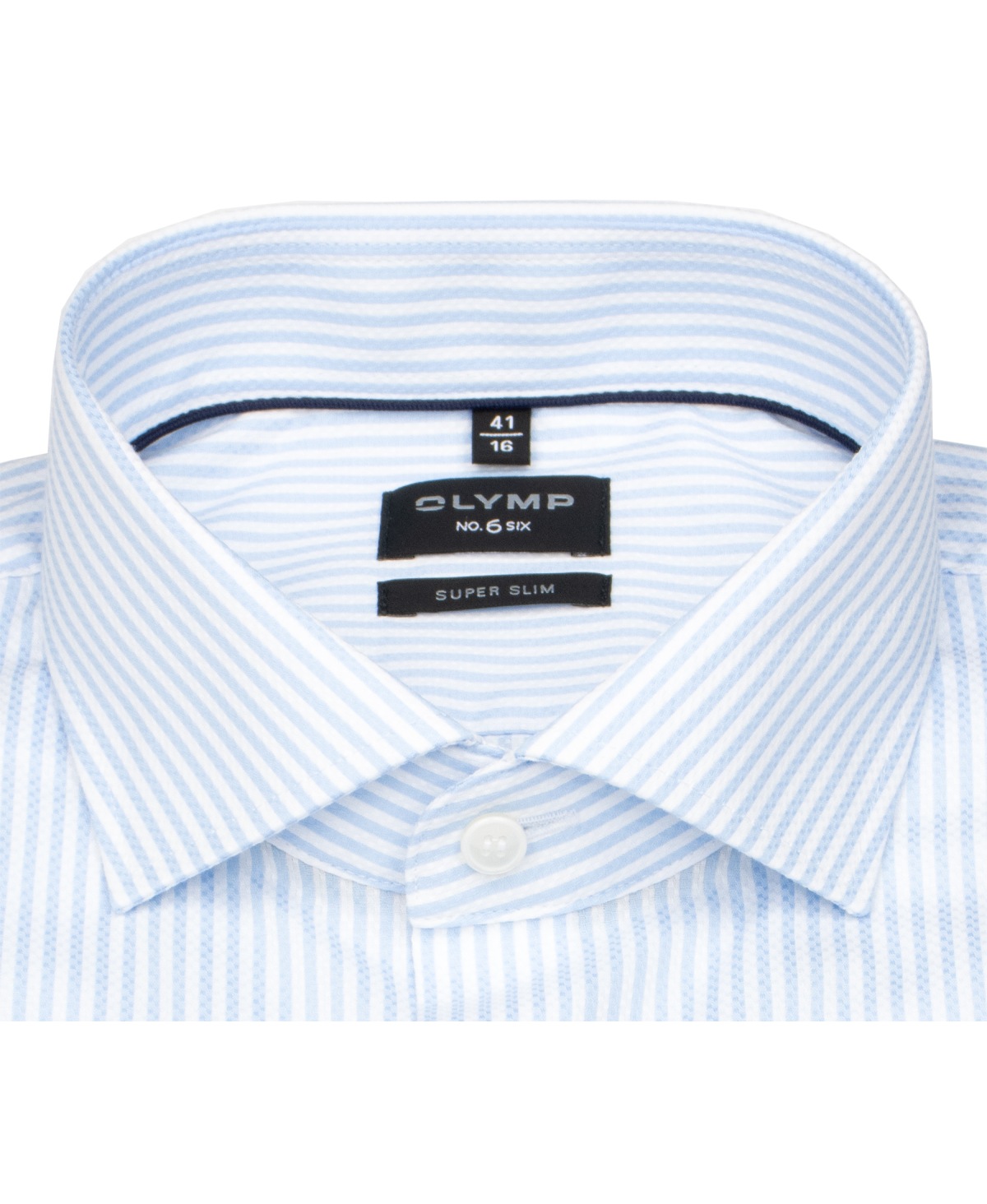 OLYMP Hemd - Level Five Body Fit - Streifen - hellblau / weiß - extra langer 69cm Arm