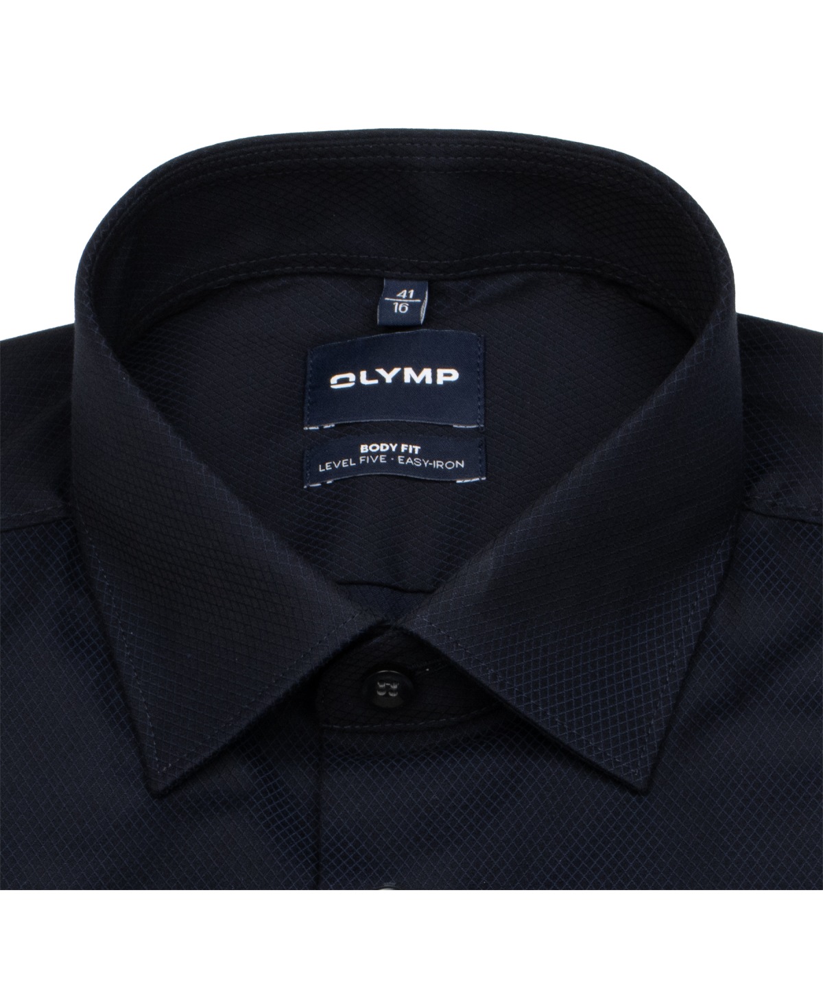 OLYMP Hemd - Level Five Body Fit - Struktur - dunkelblau