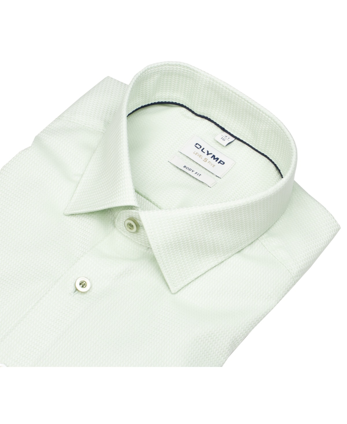 OLYMP Hemd - Level Five Body Fit - Struktur - grün