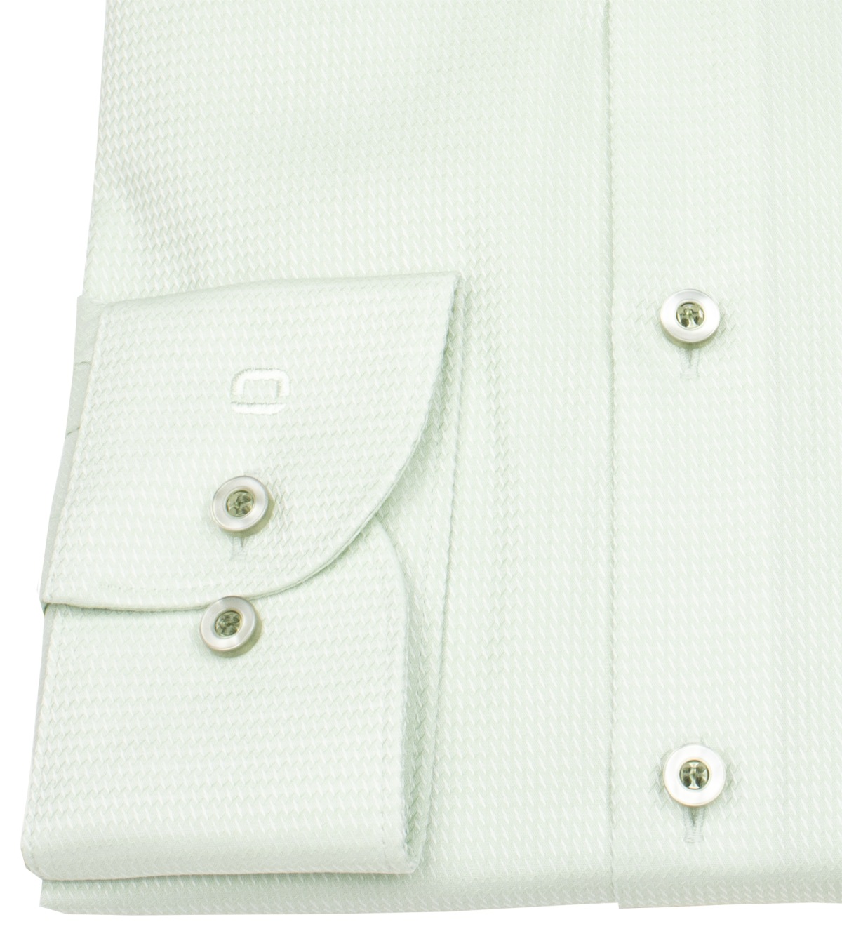 OLYMP Hemd - Level Five Body Fit - Struktur - grün - extra langer 69cm Arm