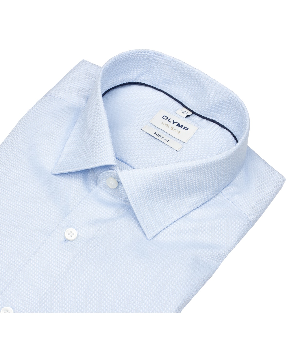 OLYMP Hemd - Level Five Body Fit - Struktur - hellblau