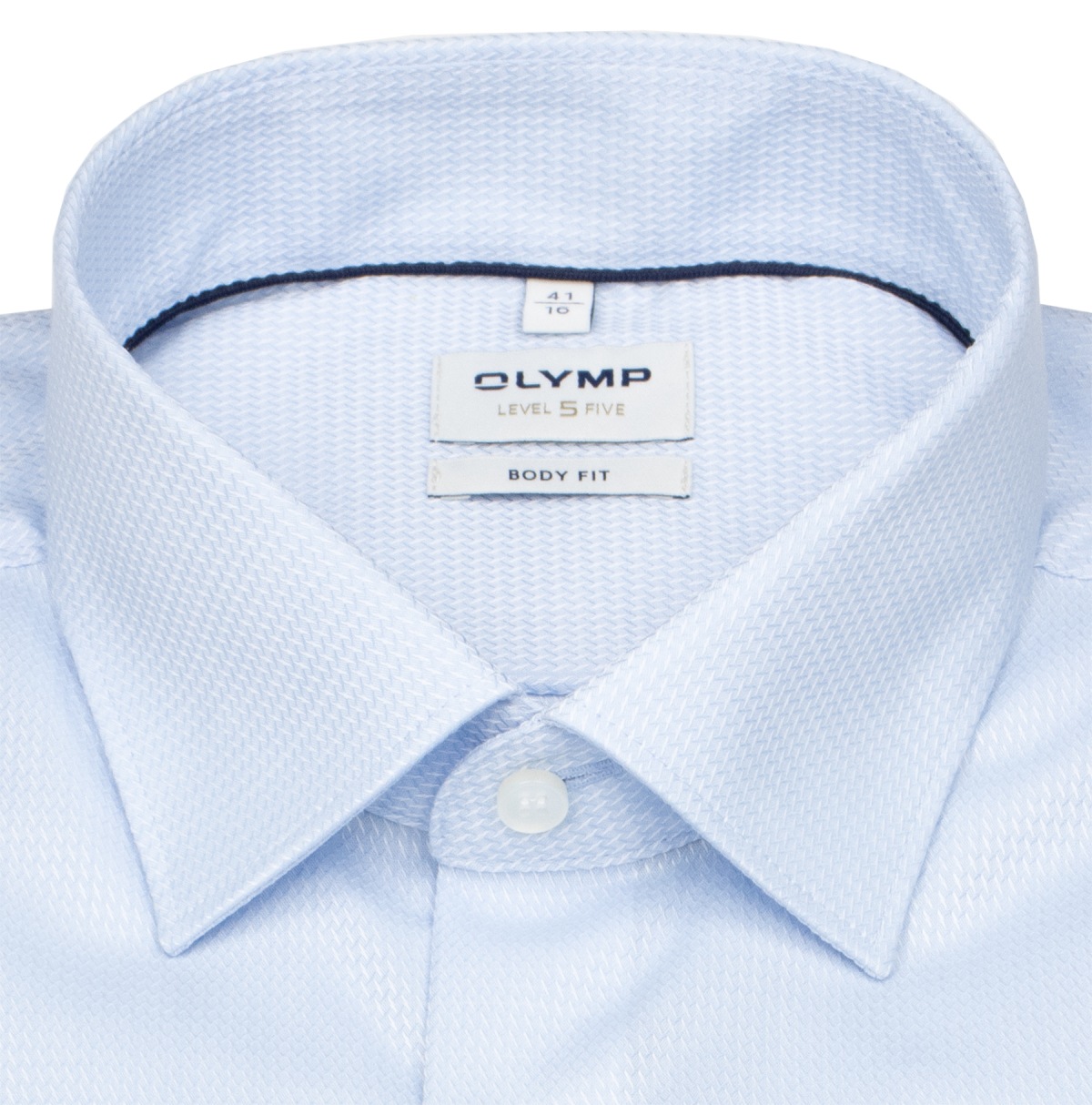 OLYMP Hemd - Level Five Body Fit - Struktur - hellblau