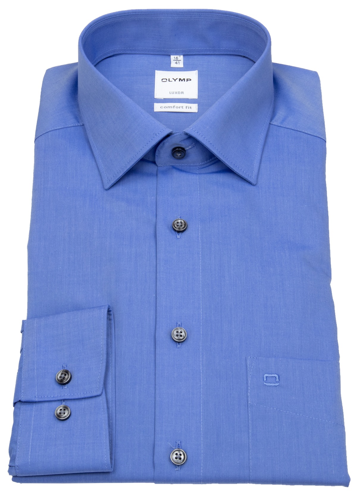 OLYMP Hemd - Luxor Comfort Fit - Chambray - blau - ohne OVP