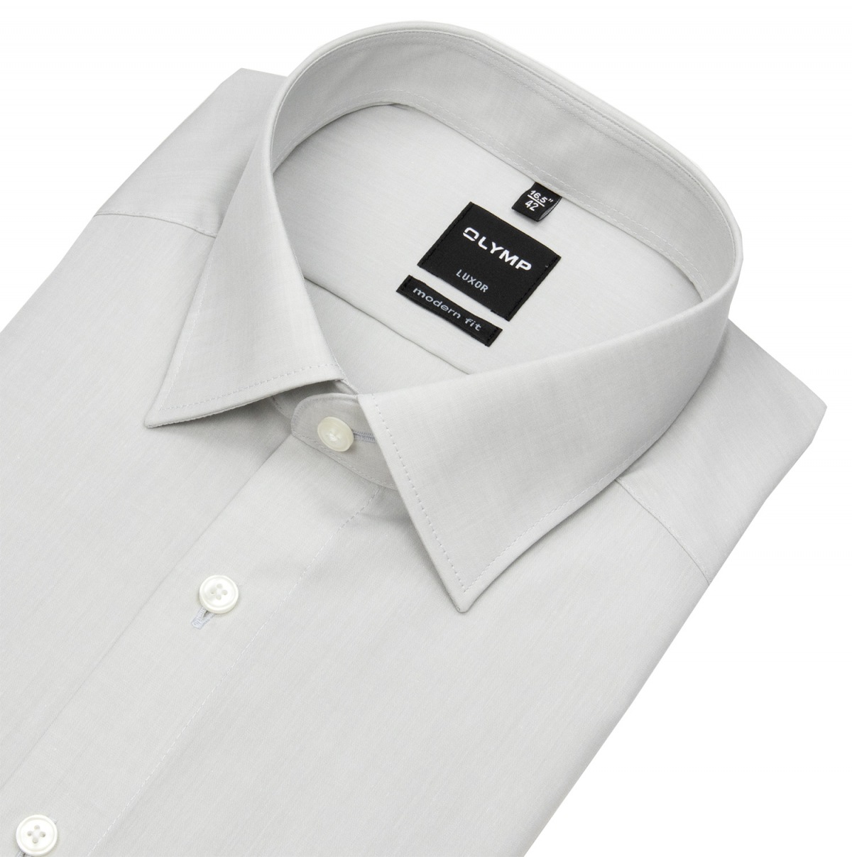 OLYMP Hemd - Luxor Modern Fit - Chambray - hellgrau
