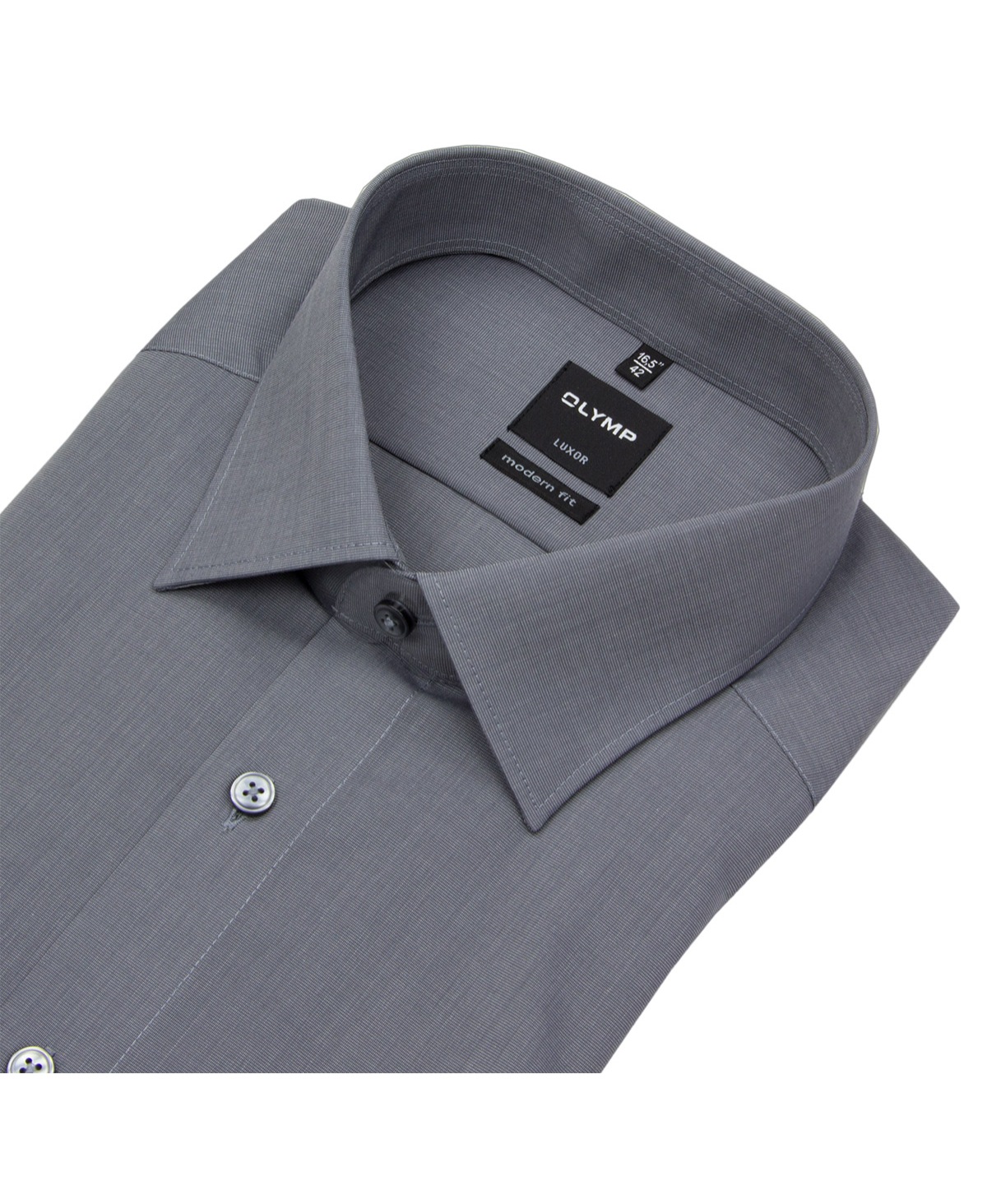 OLYMP Hemd - Luxor Modern Fit - Fil à Fil - grau - ohne OVP