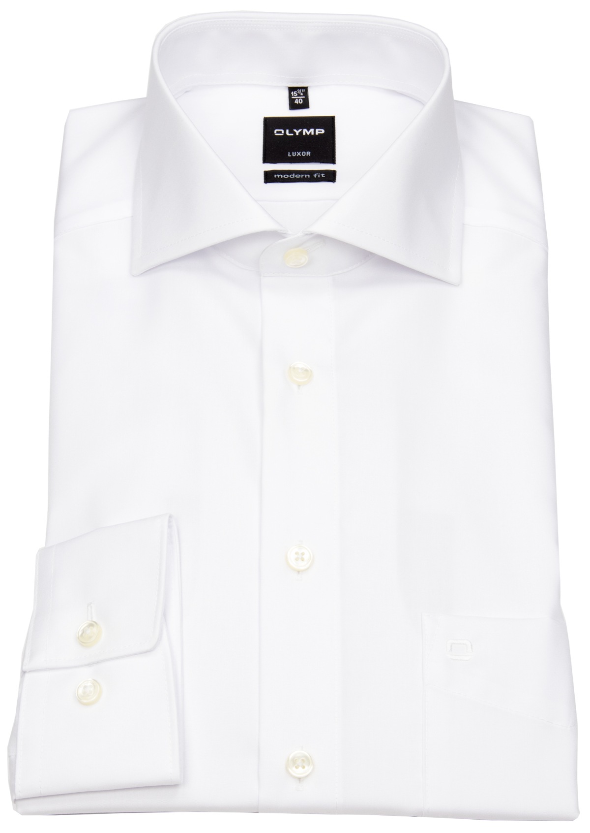 OLYMP Hemd - Luxor Modern Fit - Haifischkragen - weiß - ohne OVP