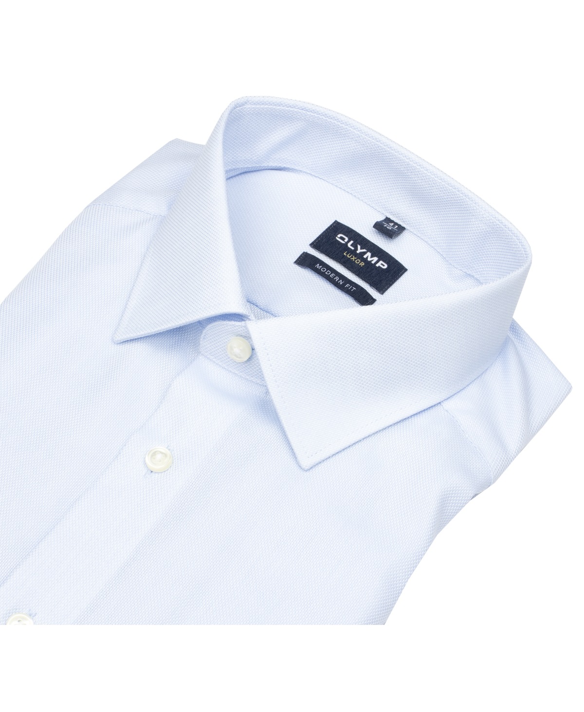 OLYMP Hemd - Luxor Modern Fit - Natté Struktur - hellblau