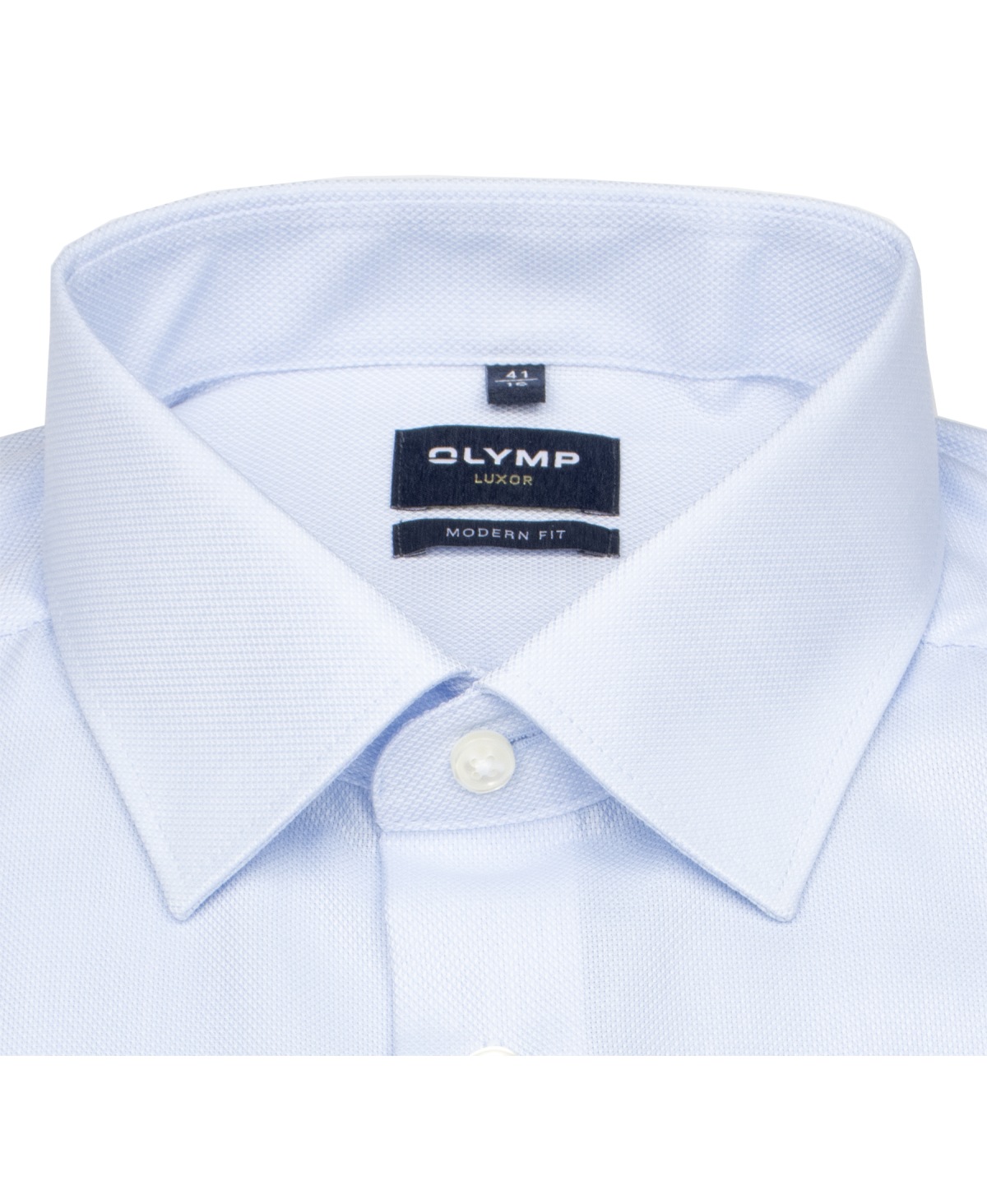 OLYMP Hemd - Luxor Modern Fit - Natté Struktur - hellblau