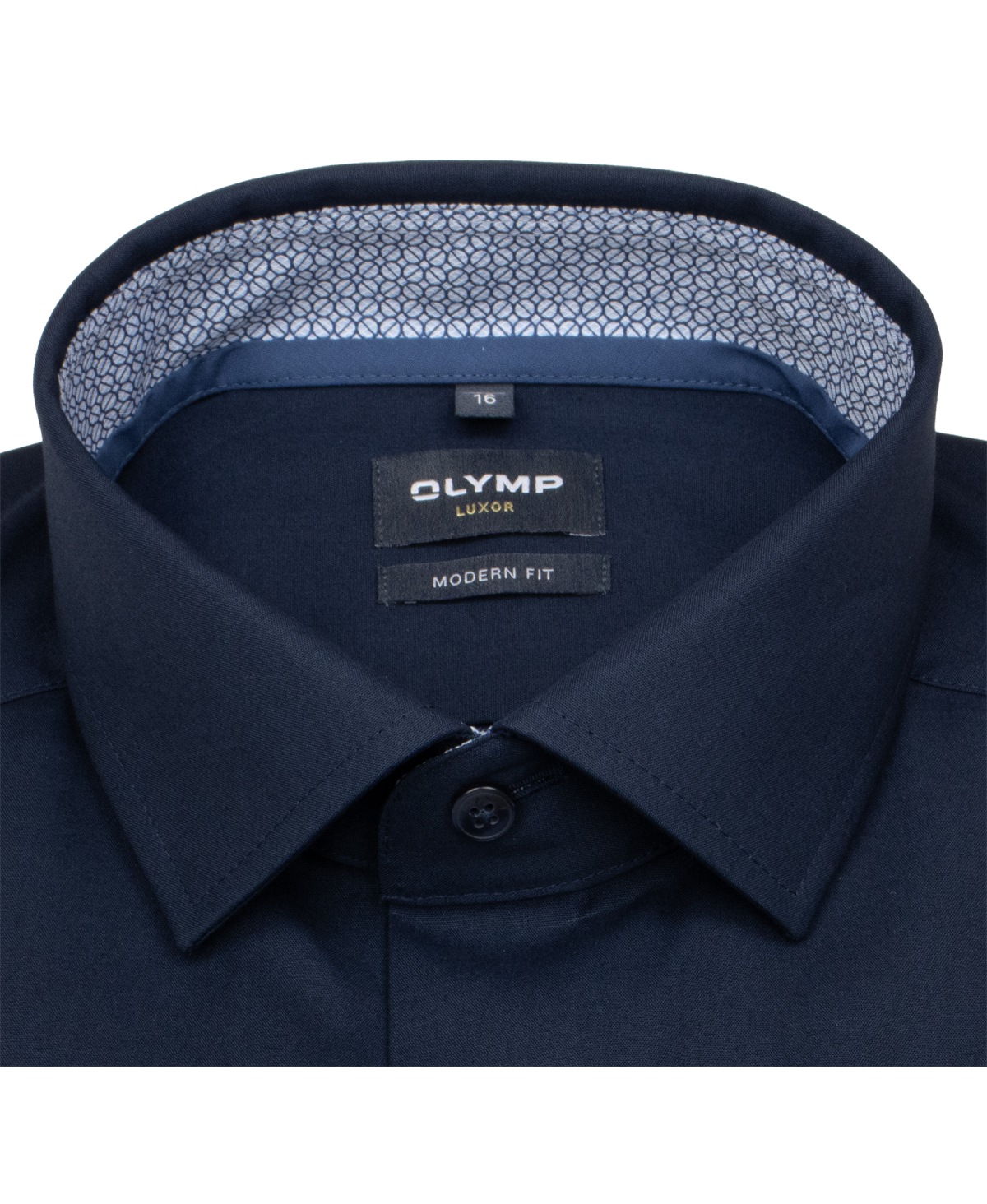 OLYMP Hemd - Luxor Modern Fit - Patch - dunkelblau