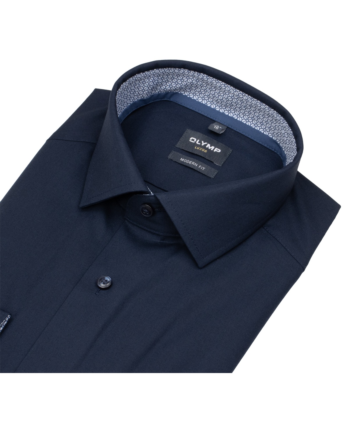OLYMP Hemd - Luxor Modern Fit - Patch - dunkelblau