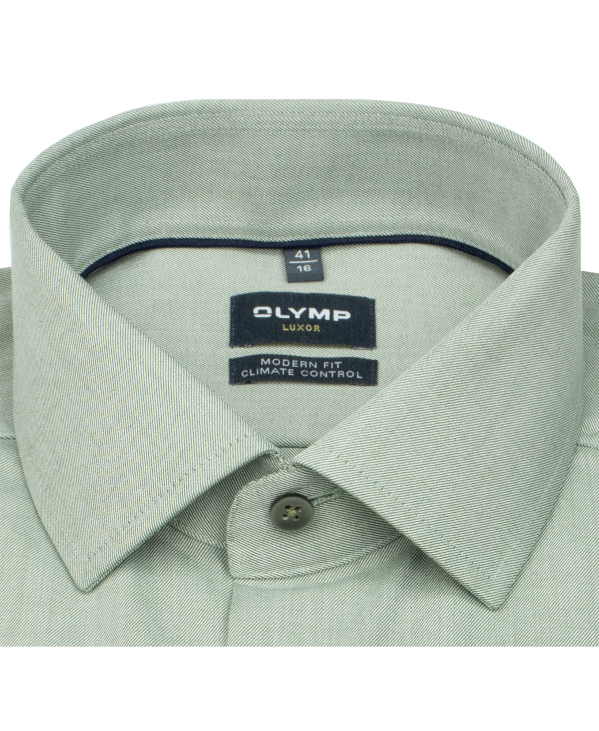 OLYMP Shirt - Modern Fit - 24/7 Climate Control - Green - Extra Long Sleeve 69cm - w/o OP