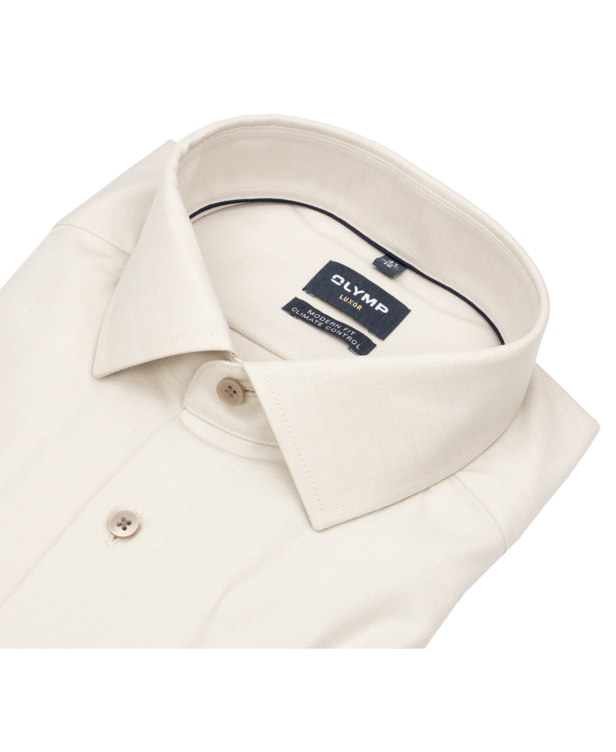 OLYMP Hemd - Modern Fit - 24/7 Climate Control - Kentkragen - beige