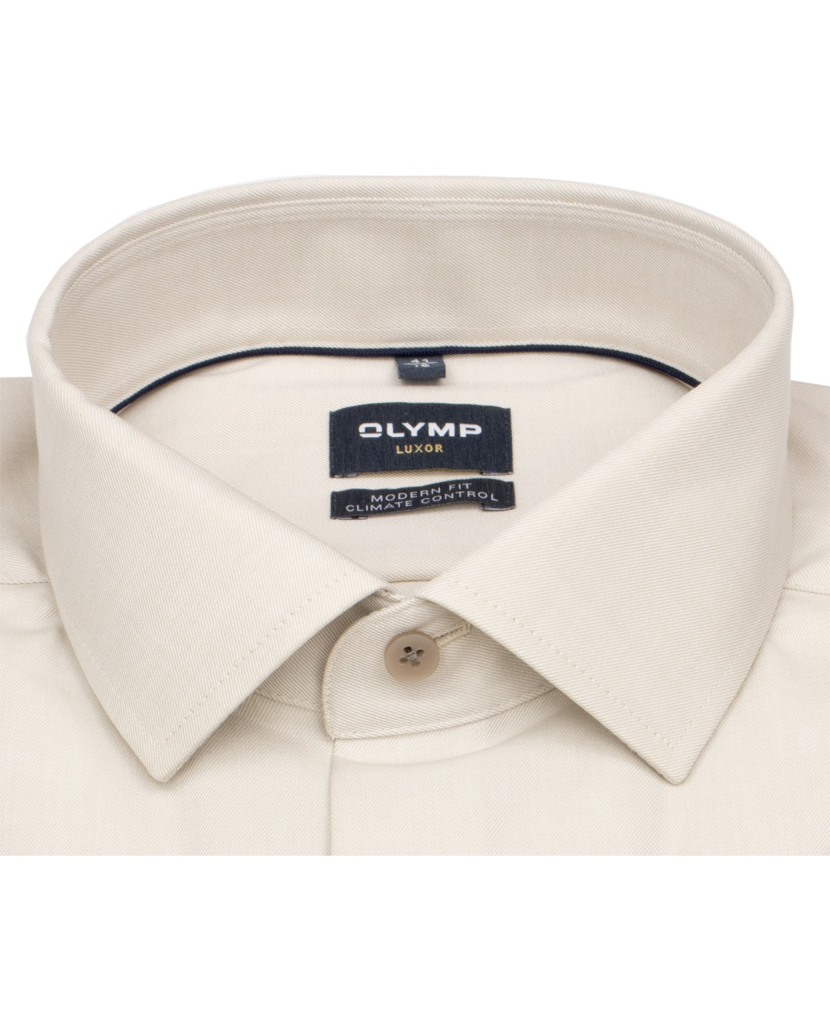 OLYMP Hemd - Modern Fit - 24/7 Climate Control - Kentkragen - beige