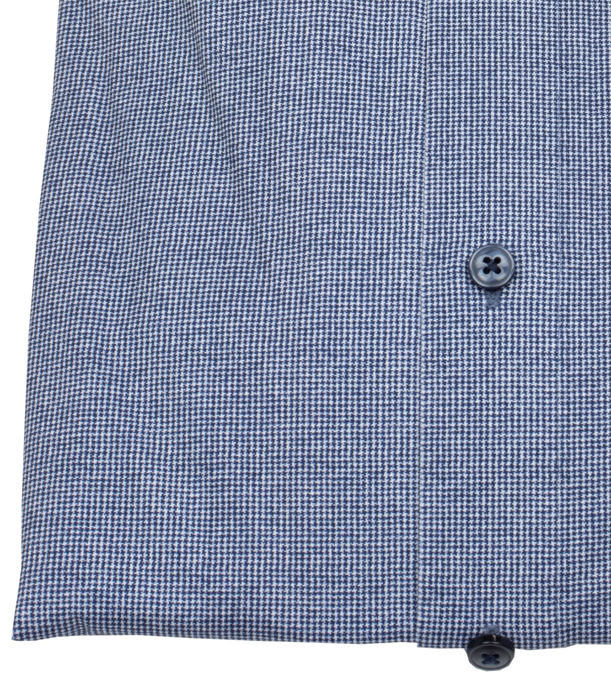OLYMP Hemd - Modern Fit - 24/7 Flex Jersey - Print - dunkelblau / weiß
