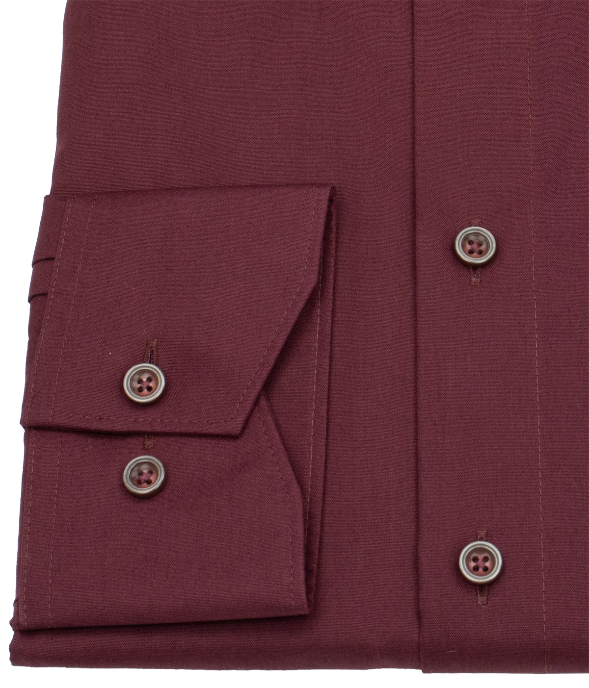 OLYMP Shirt - Modern Fit - Chambray - Dark Red - Extra Long Sleeve 69cm - w/o OP