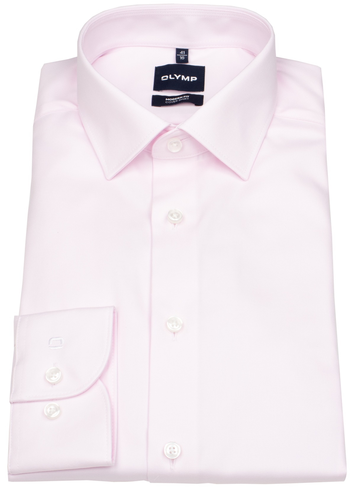 OLYMP Hemd - Modern Fit - Cover Shirt - extra blickdicht - rosé