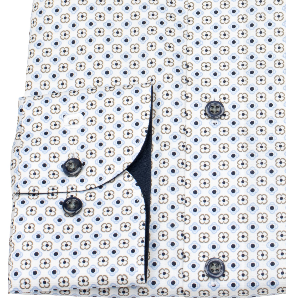 OLYMP Hemd - Modern Fit - floraler Print - mehrfarbig - extra langer 69cm Arm