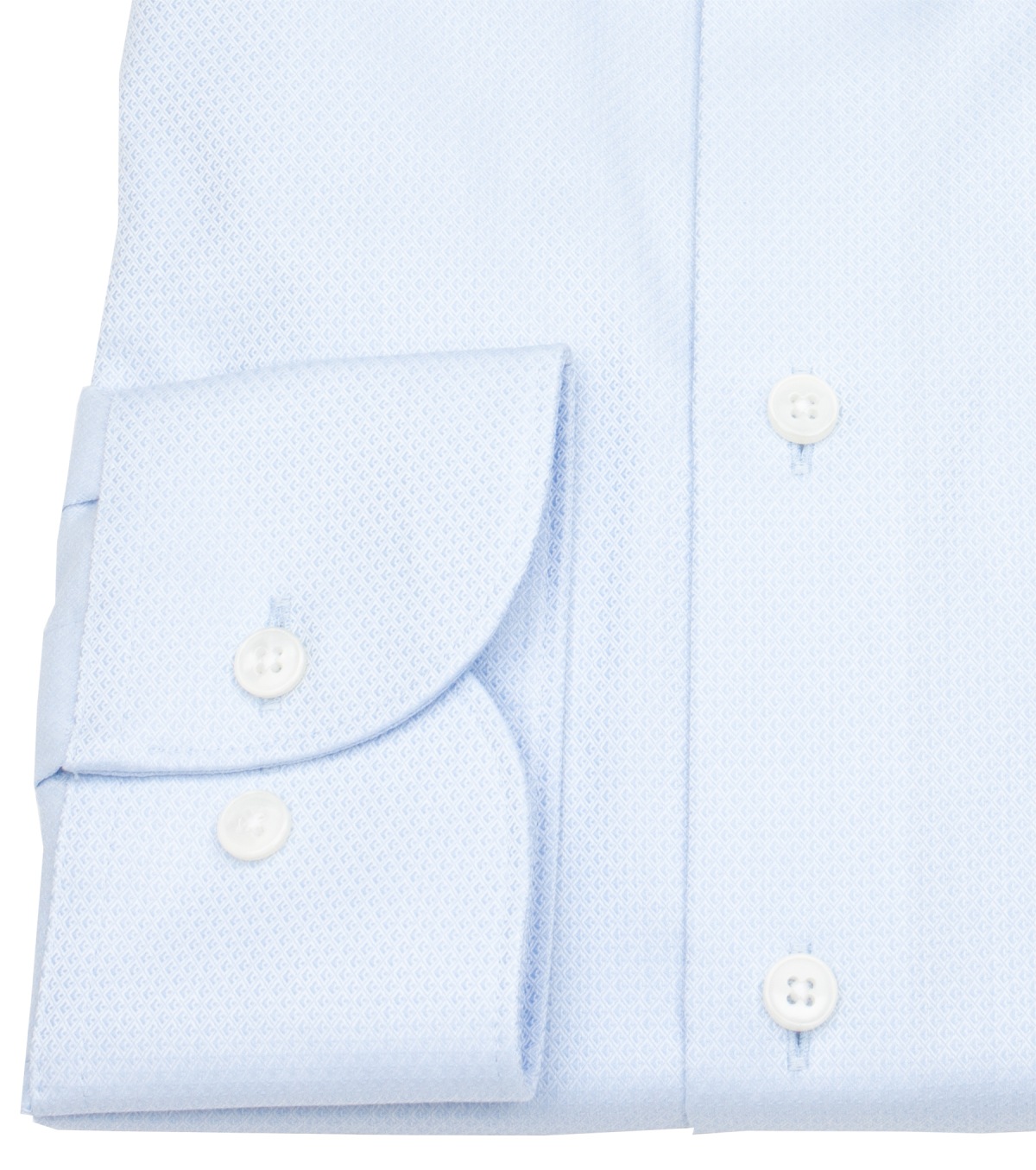 OLYMP Hemd - Modern Fit - Global Kent Kragen - Faux Uni Struktur - hellblau