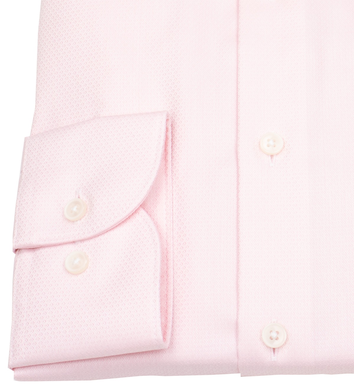 OLYMP Hemd - Modern Fit - Global Kent Kragen - Faux Uni Struktur - rosé
