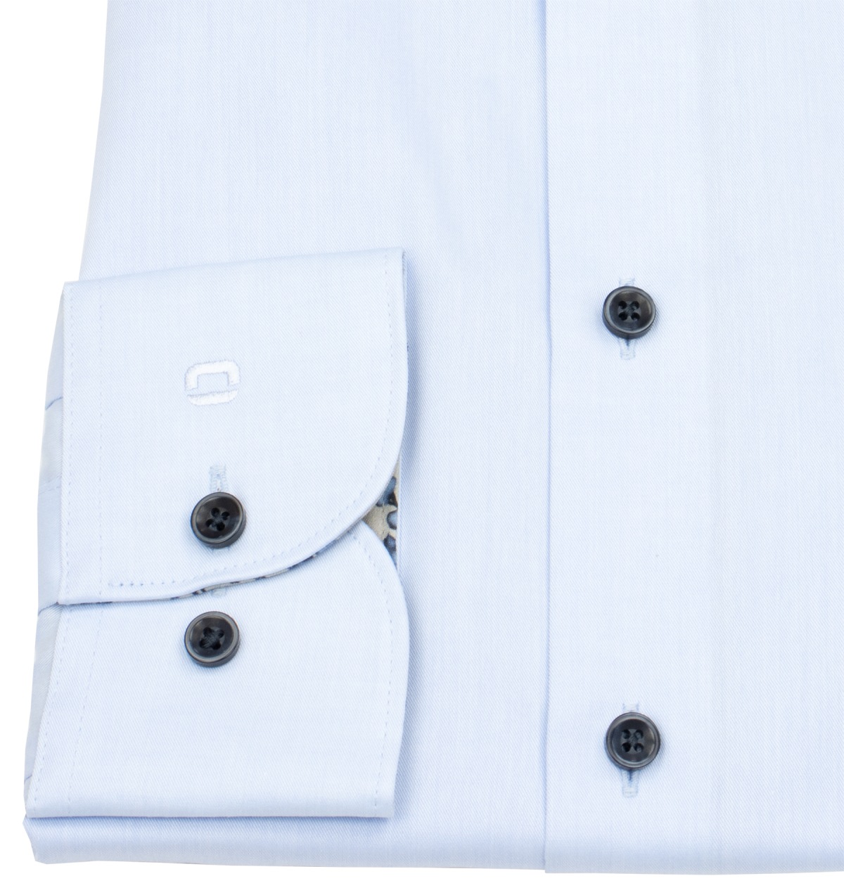 OLYMP Hemd - Modern Fit - Kentkragen - Patch - Kontrastknöpfe - hellblau