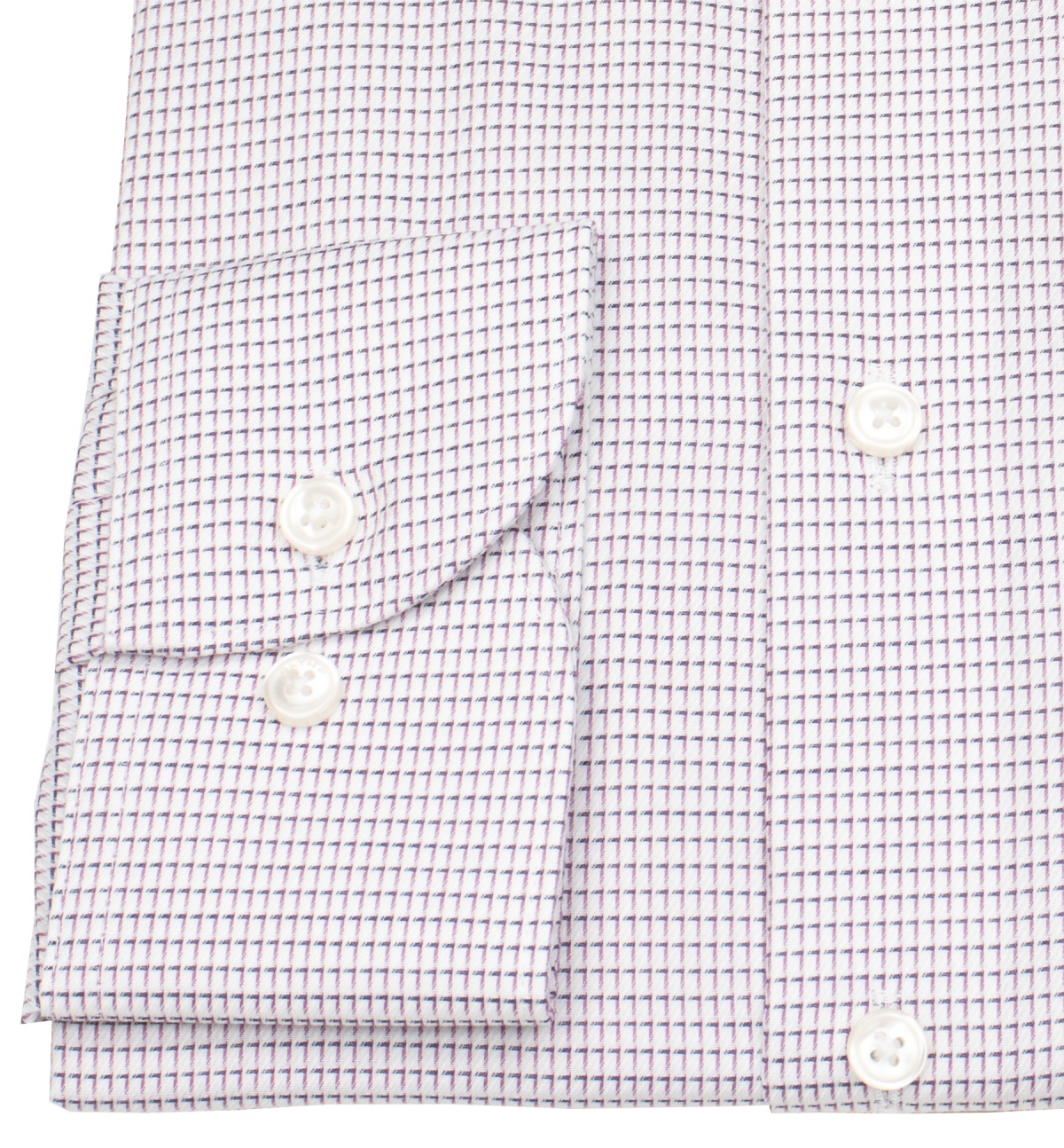 OLYMP Hemd - Modern Fit - Kentkragen - Print - lila / weiß