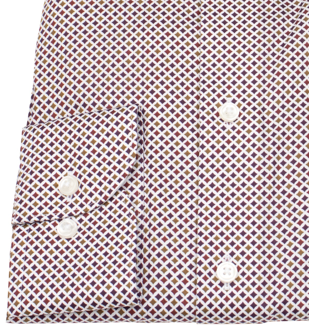 OLYMP Hemd - Modern Fit - Kentkragen - Print - mehrfarbig
