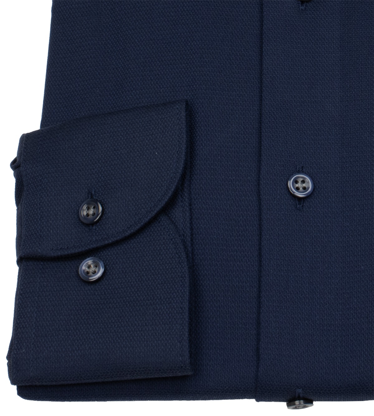 OLYMP Hemd - Modern Fit - Kentkragen - Struktur - dunkelblau