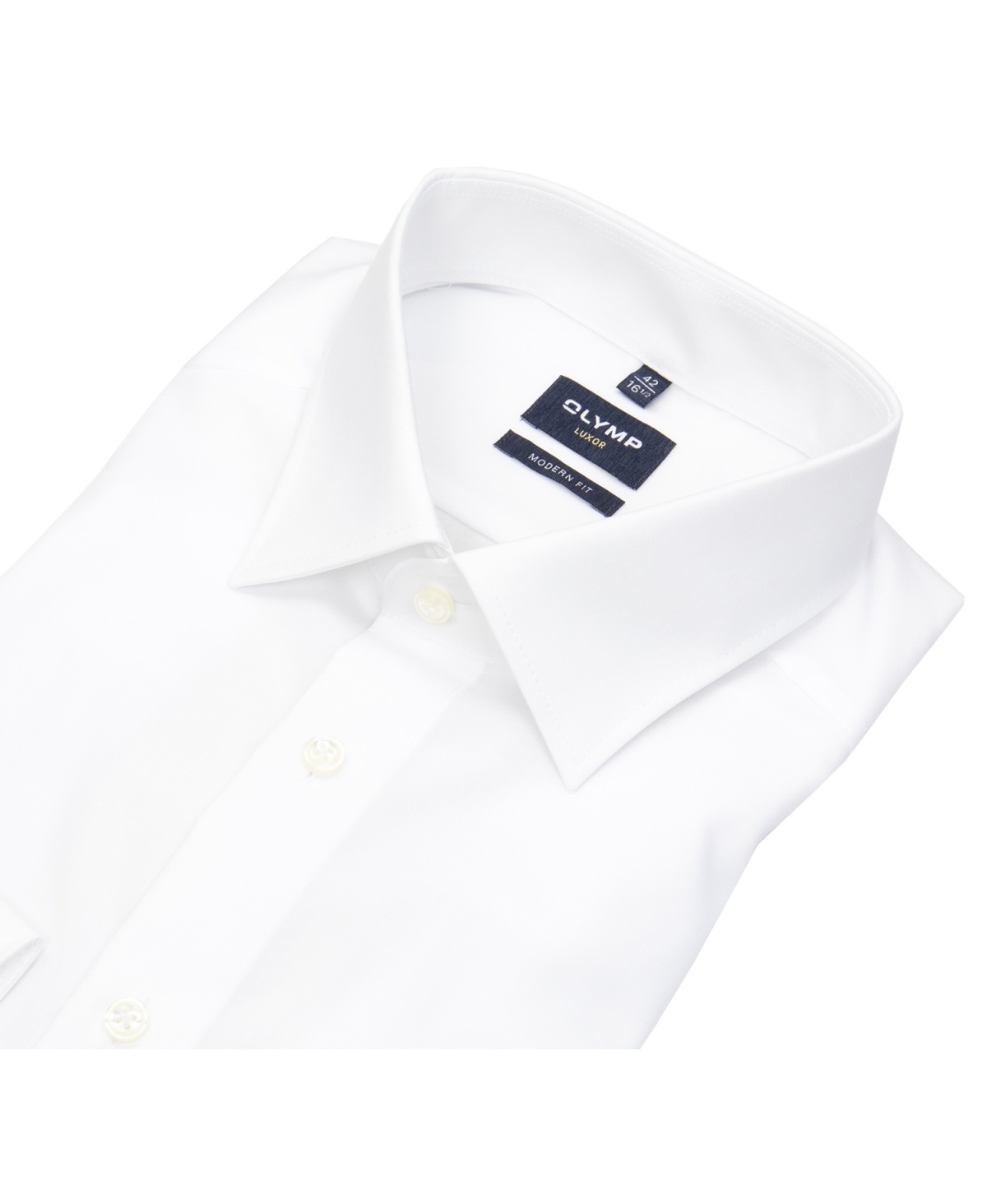 OLYMP Hemd - Modern Fit - Kentkragen - weiß - extra langer 69cm Arm
