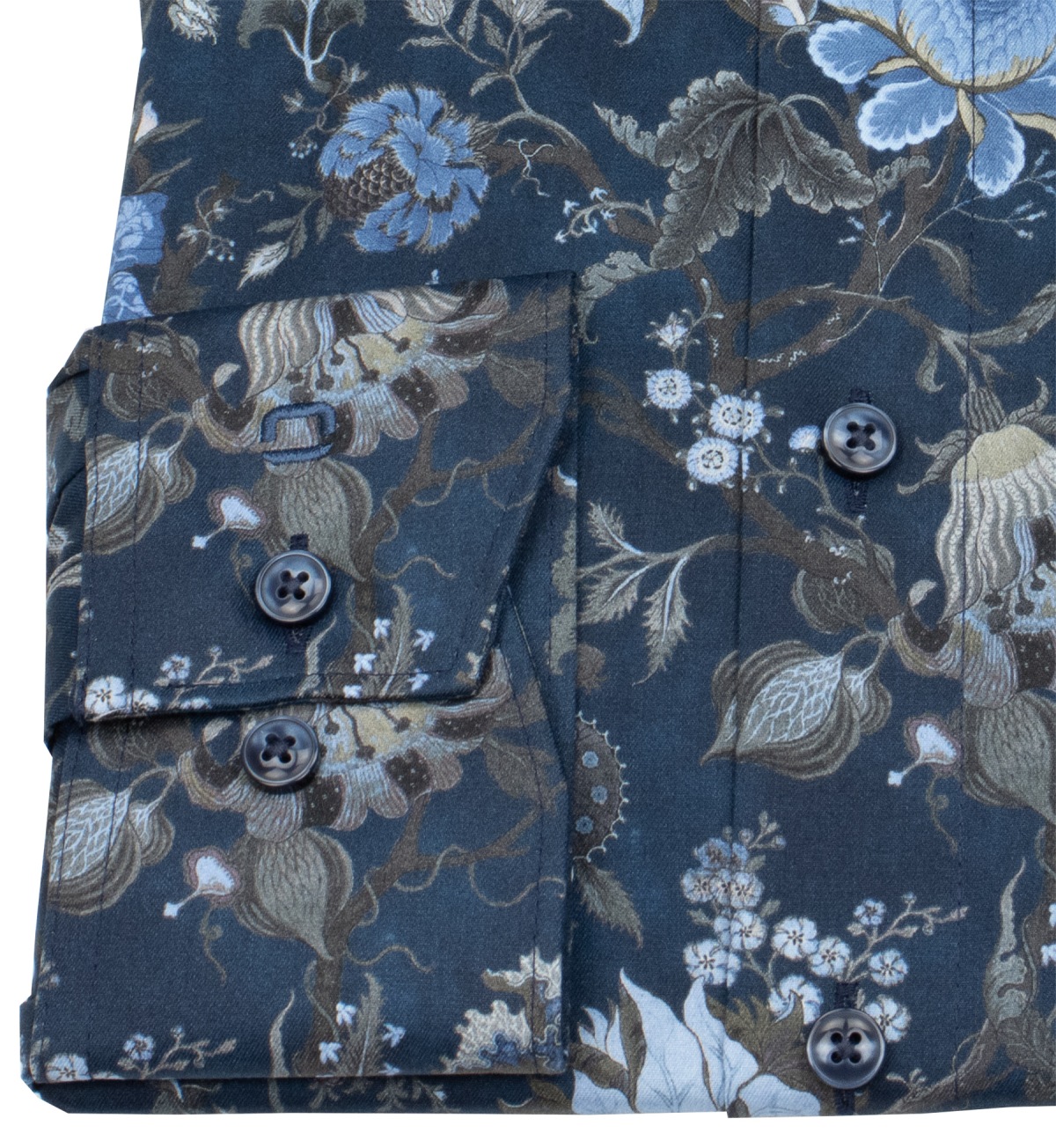 OLYMP Hemd - Modern Fit - New Kent - floraler Print - mehrfarbig - ohne OVP