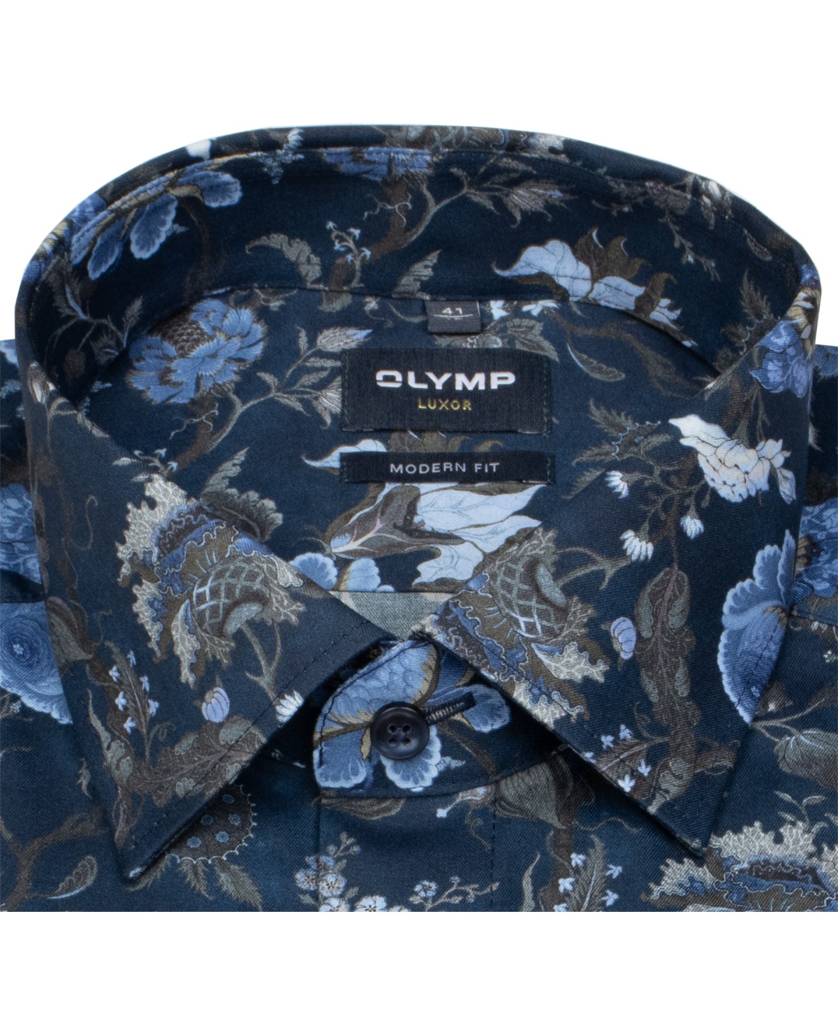 OLYMP Hemd - Modern Fit - New Kent - floraler Print - mehrfarbig - ohne OVP