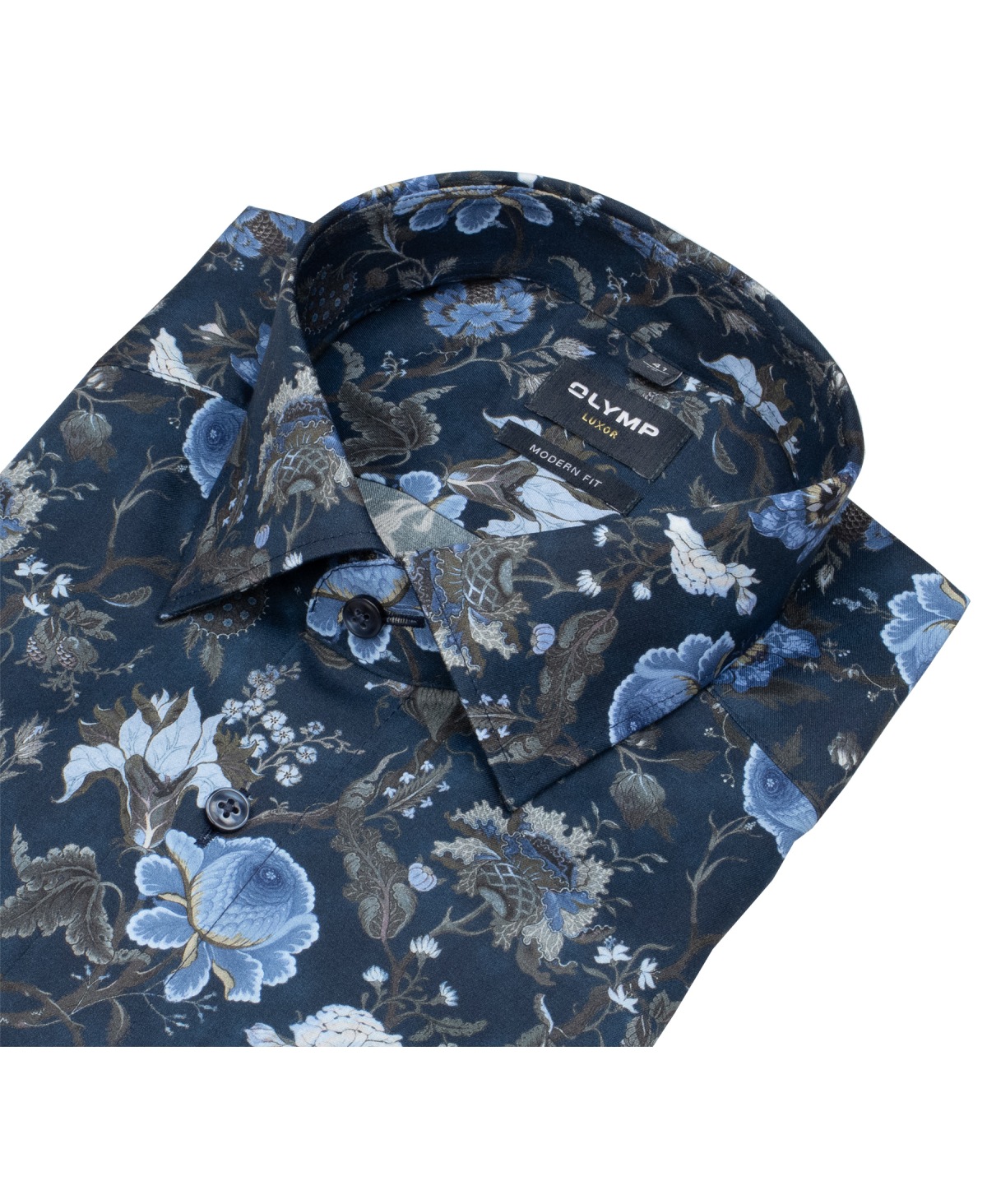 OLYMP Hemd - Modern Fit - New Kent - floraler Print - mehrfarbig - ohne OVP